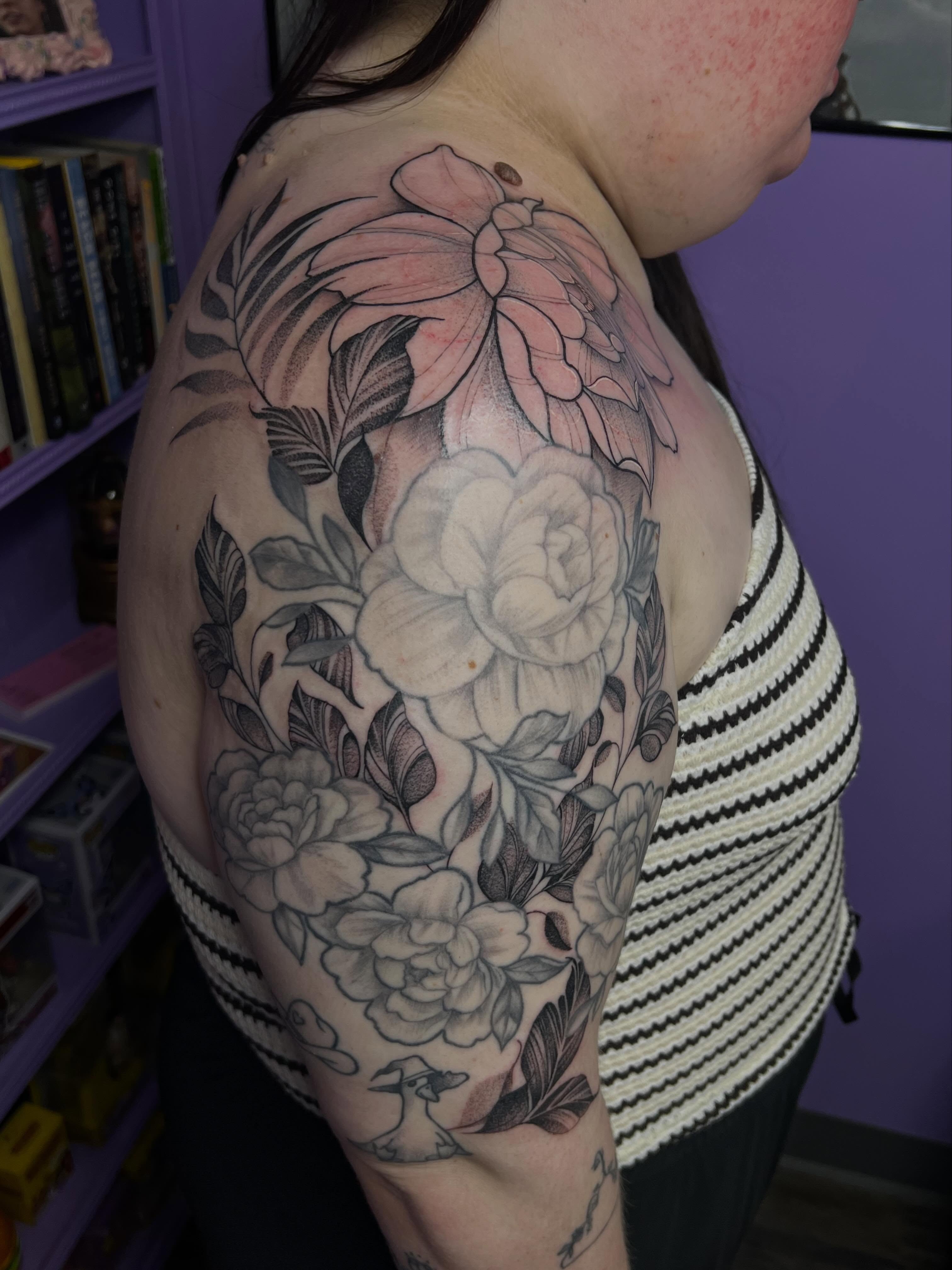 Tattoo by @tattoosbyebonyjane — black_and_grey