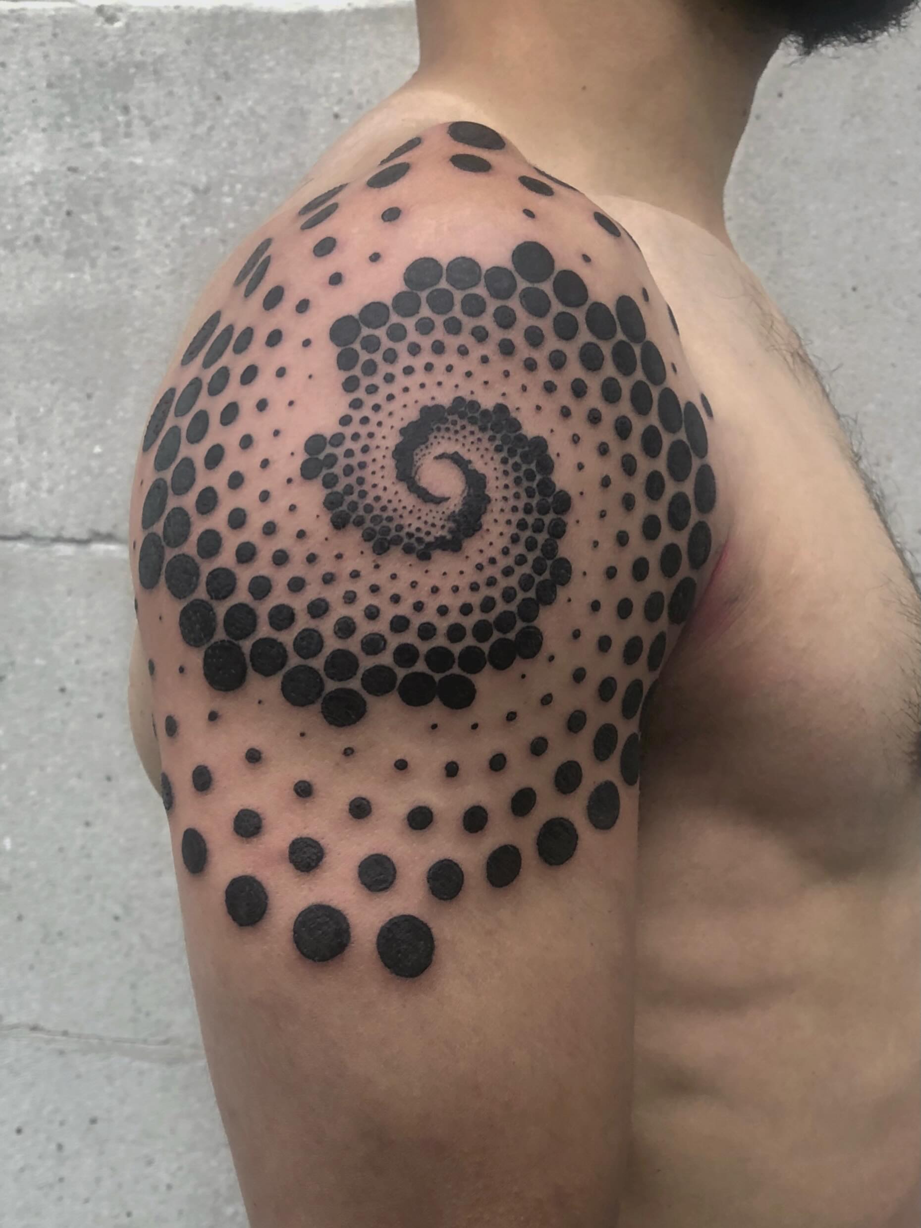 Tattoo by @setharcane — dotwork