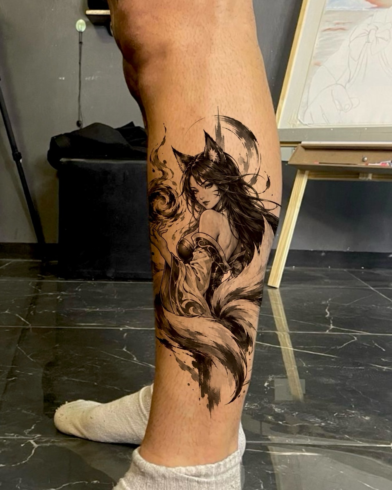 Tattoo by @blanc_tattoos — anime, illustrative
