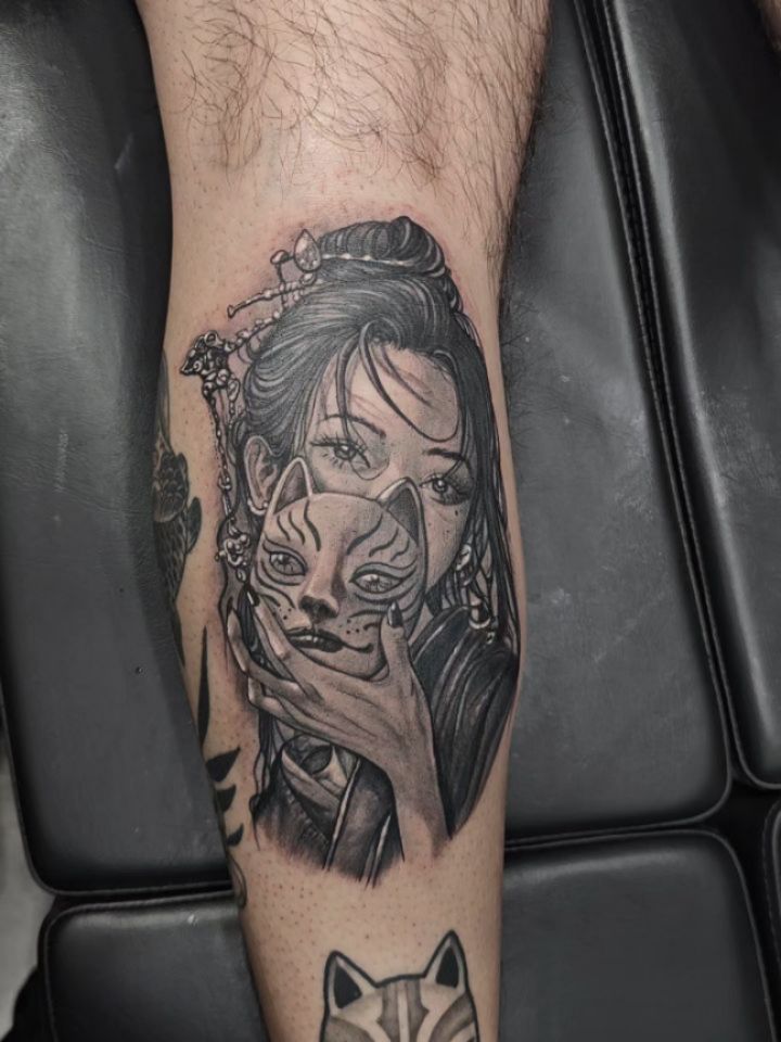 Tattoo by @lmt_customink — black_and_grey, realism