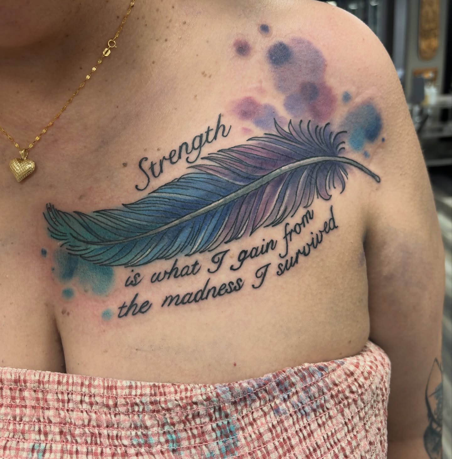 Tattoo by @chainsmokinmeg — watercolor