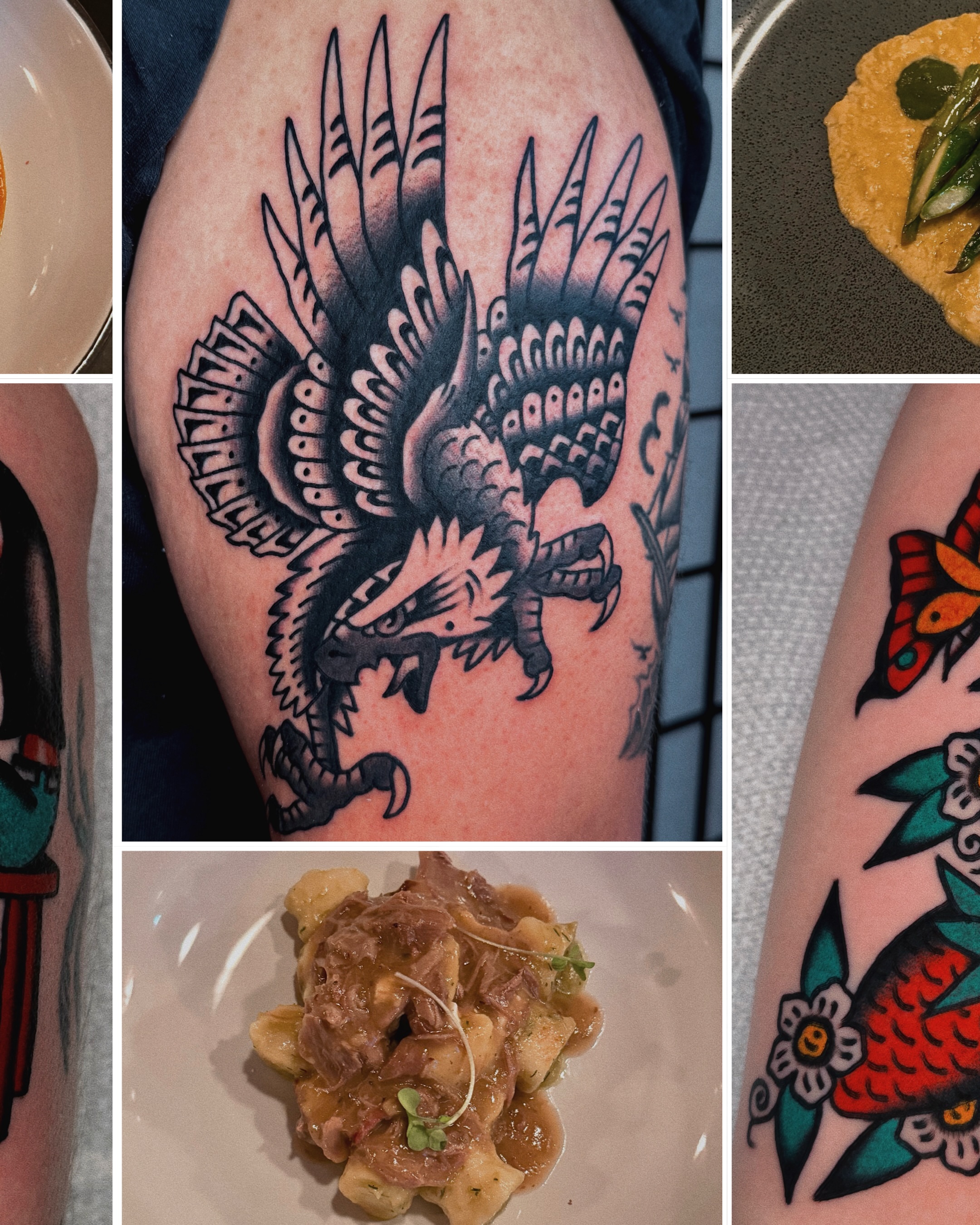 Dragon American traditional tattoo on the forearm by Sean Michel, Nashua, New Hampshire