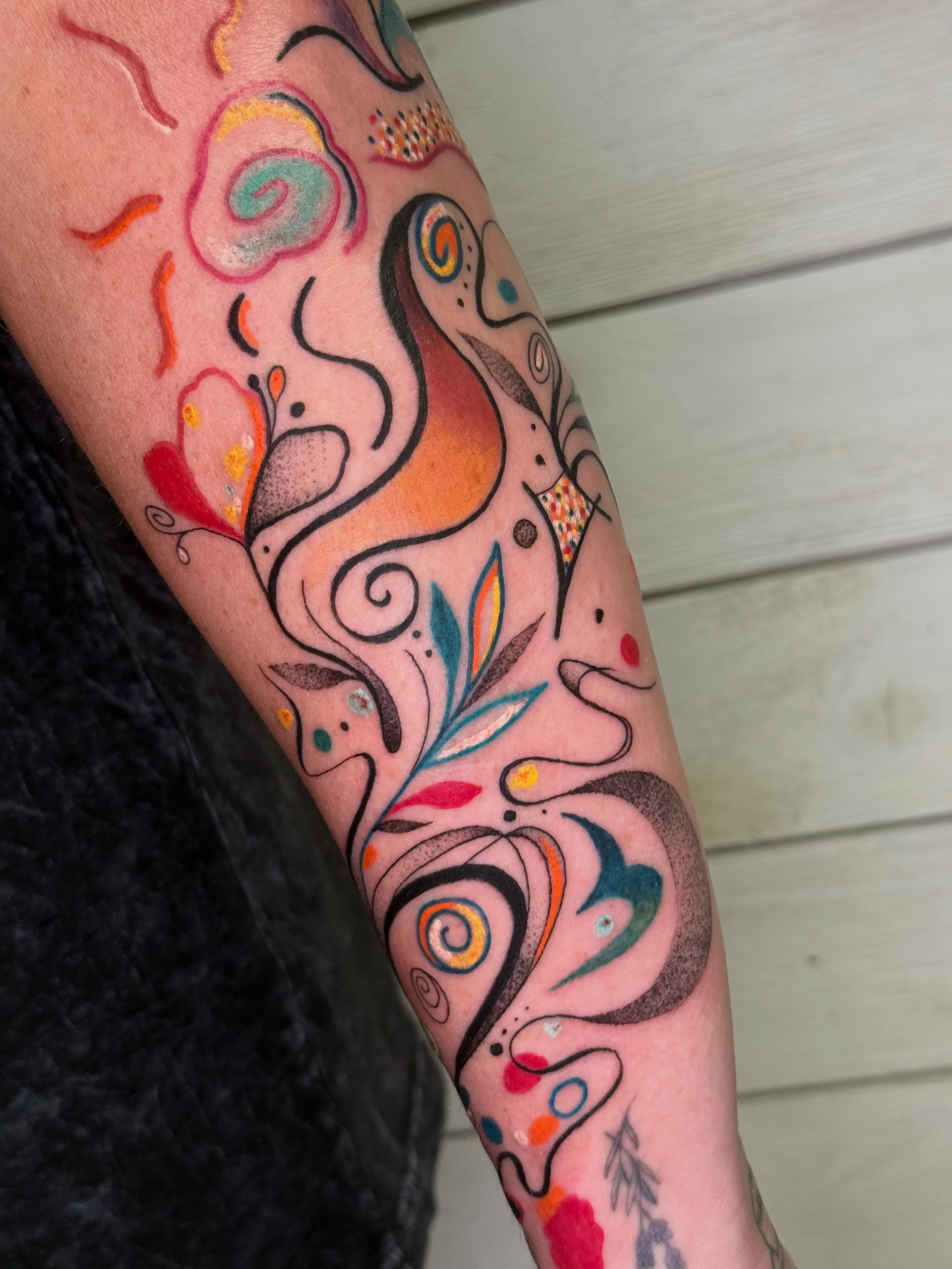 Tattoo by @muridiana — dotwork, new_school