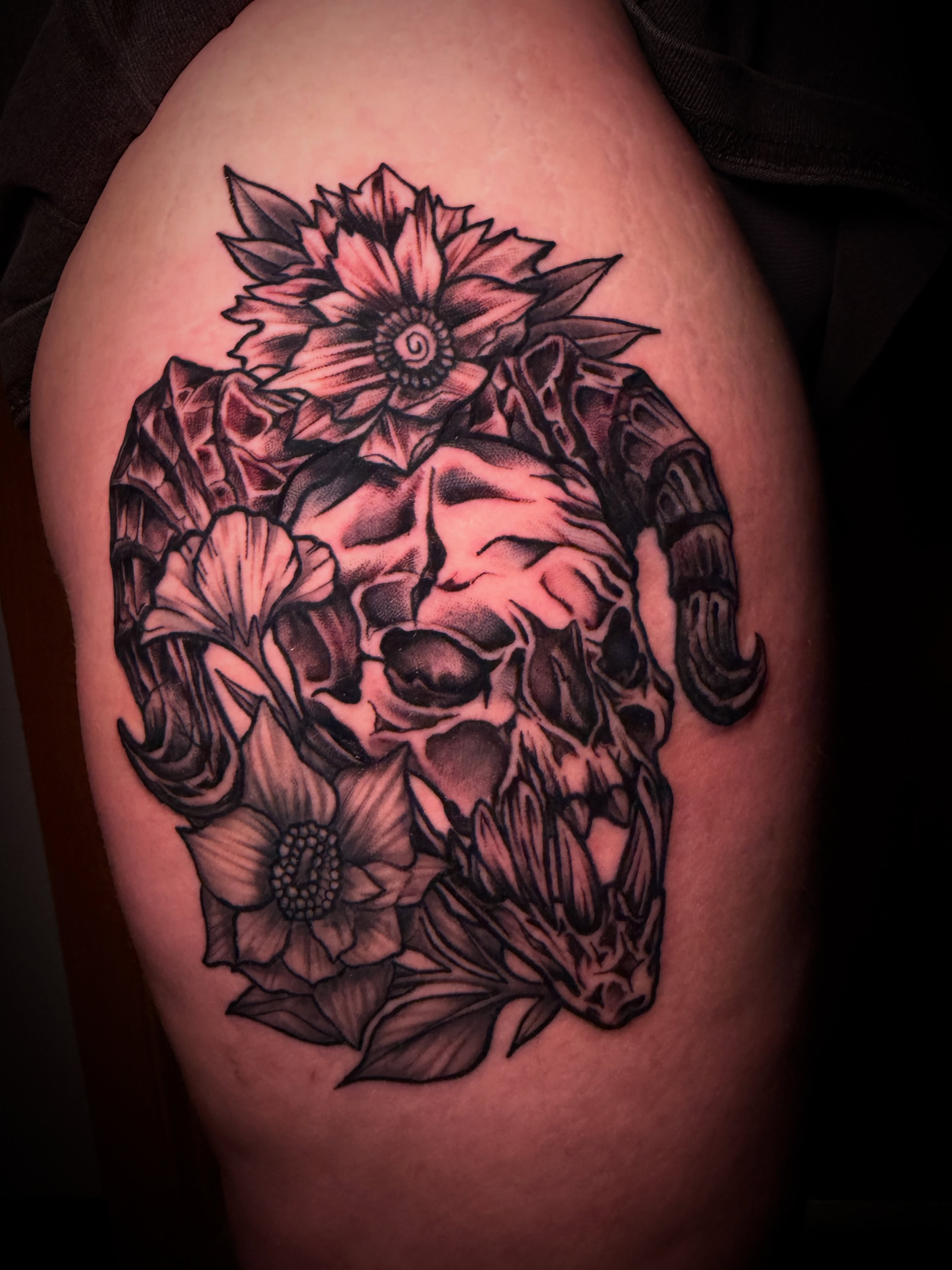 Tattoo by @tylerjewetttattoos — black_and_grey, realism