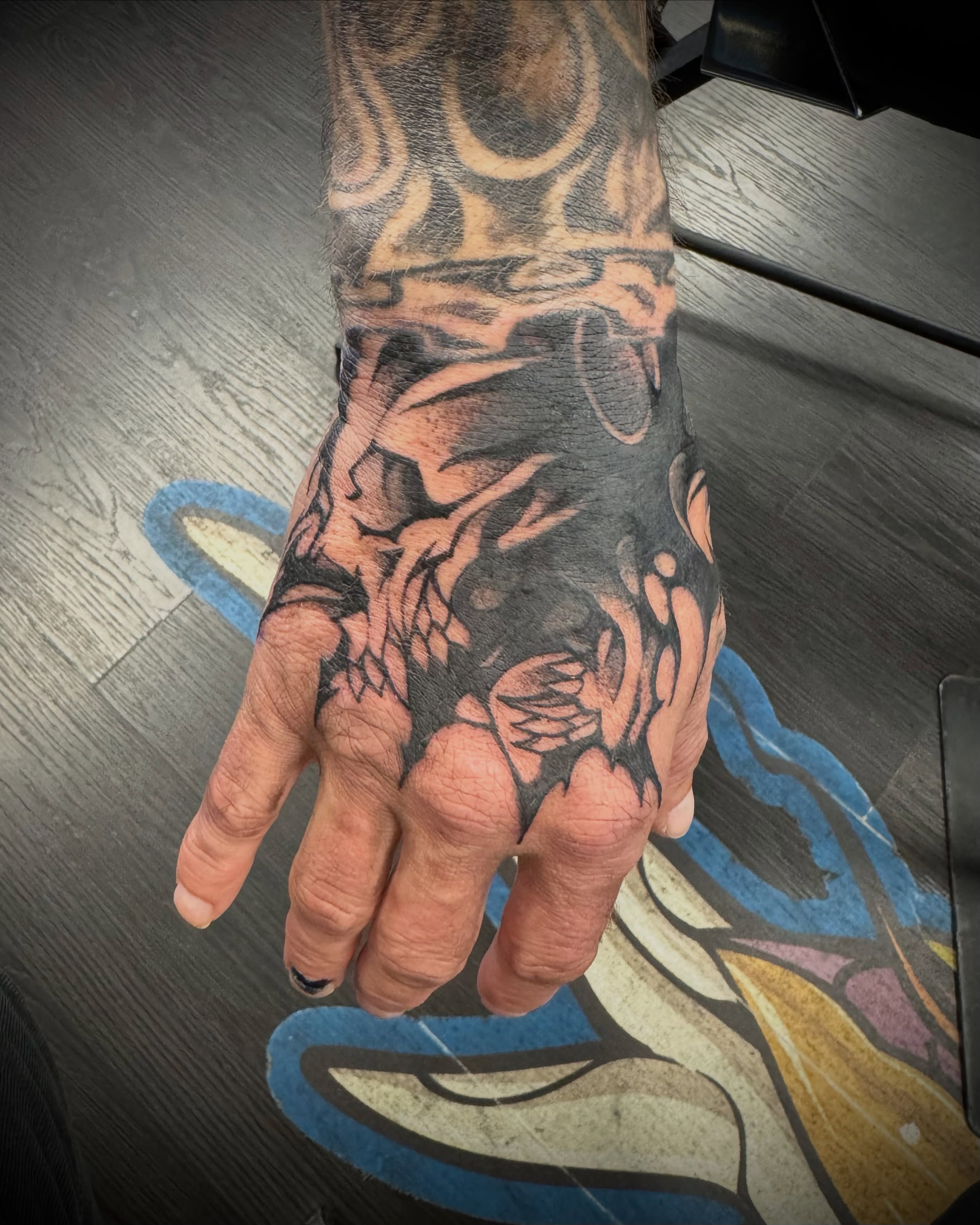 Tattoo by @weaponix — black_and_grey
