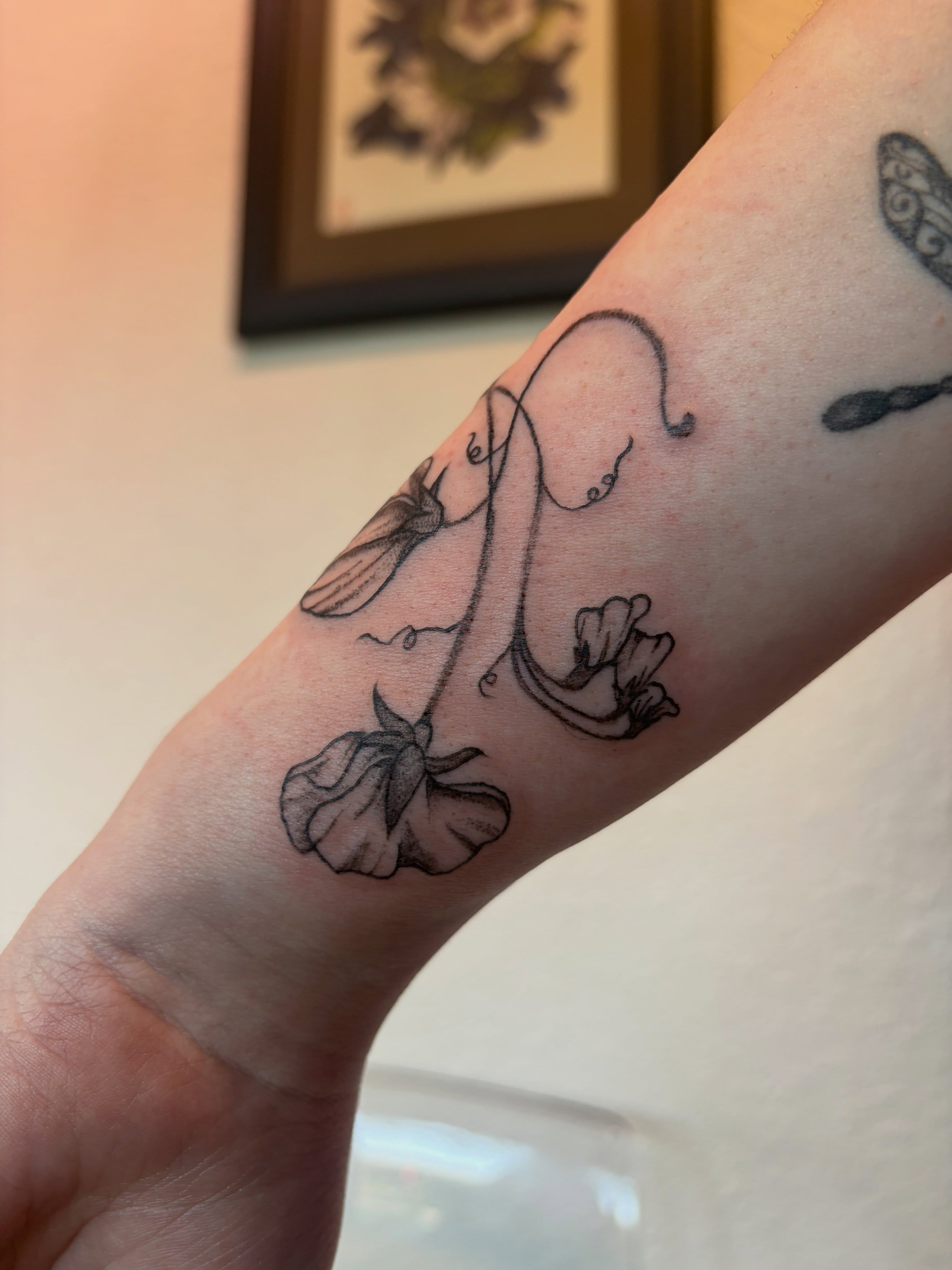 Tattoo by @bobibeanz — black_and_grey