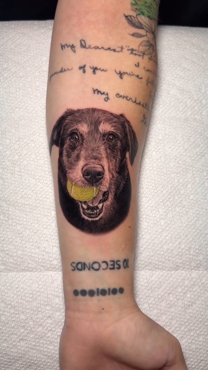 Tattoo by @tiffany_tattoo_ — realism, black_and_grey