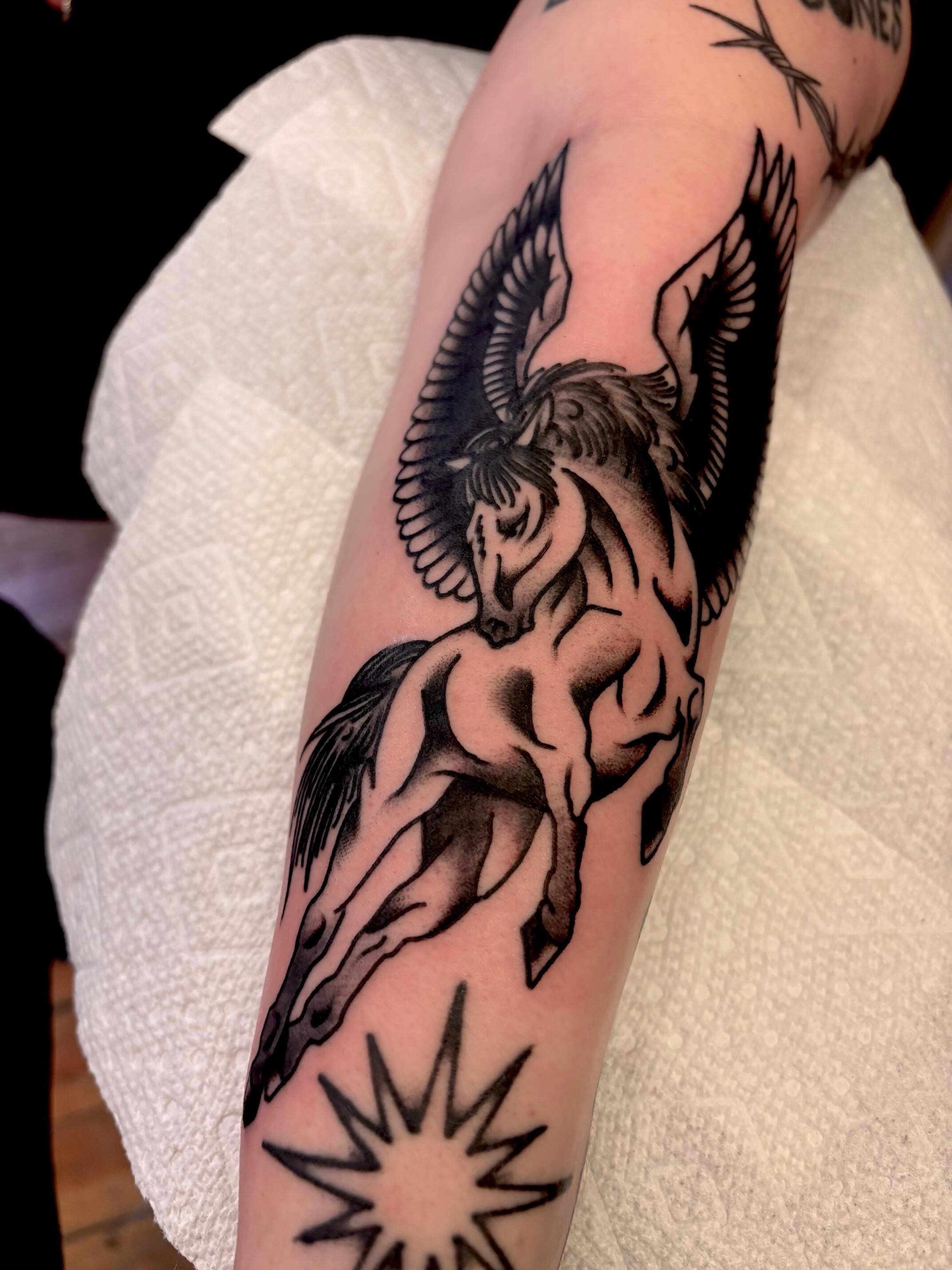 Tattoo by @shanermantattoo — black_and_grey