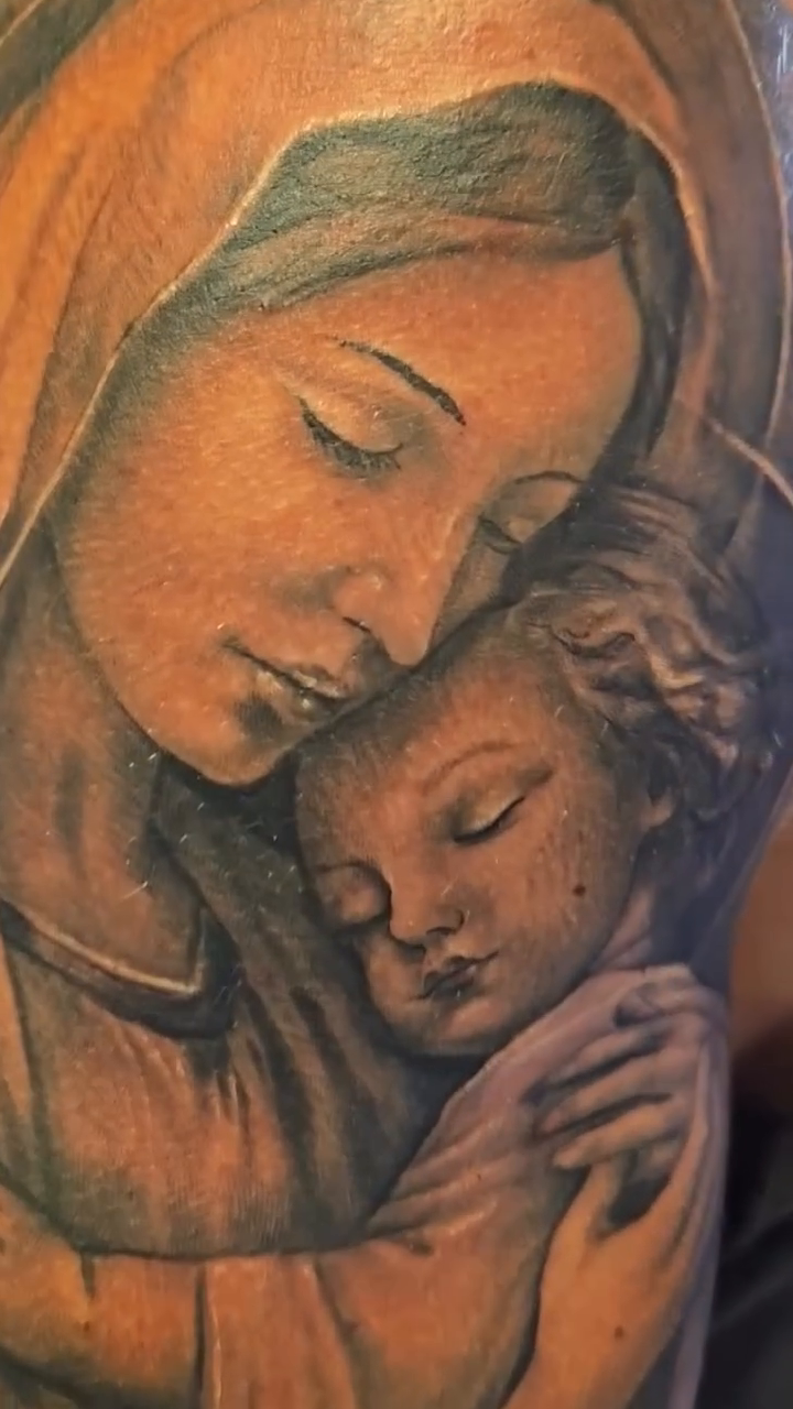 Tattoo by @tattoosbysarahchristine — realism, black_and_grey