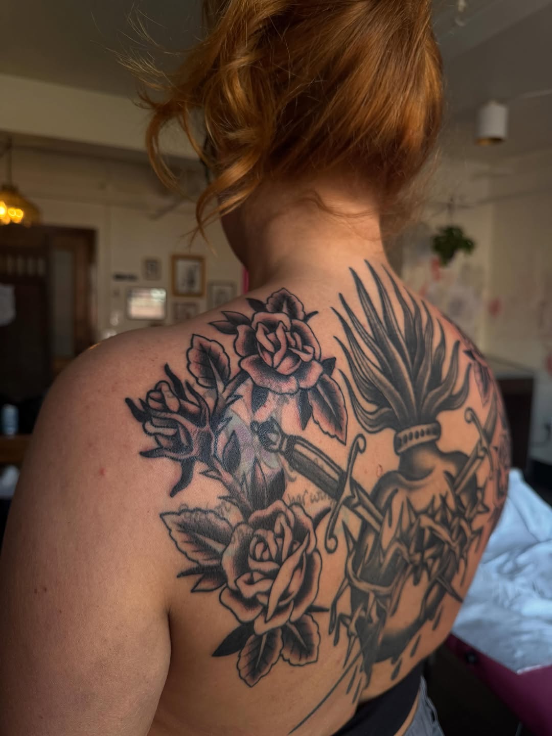 Tattoo by @painted_peach — black_and_grey, realism
