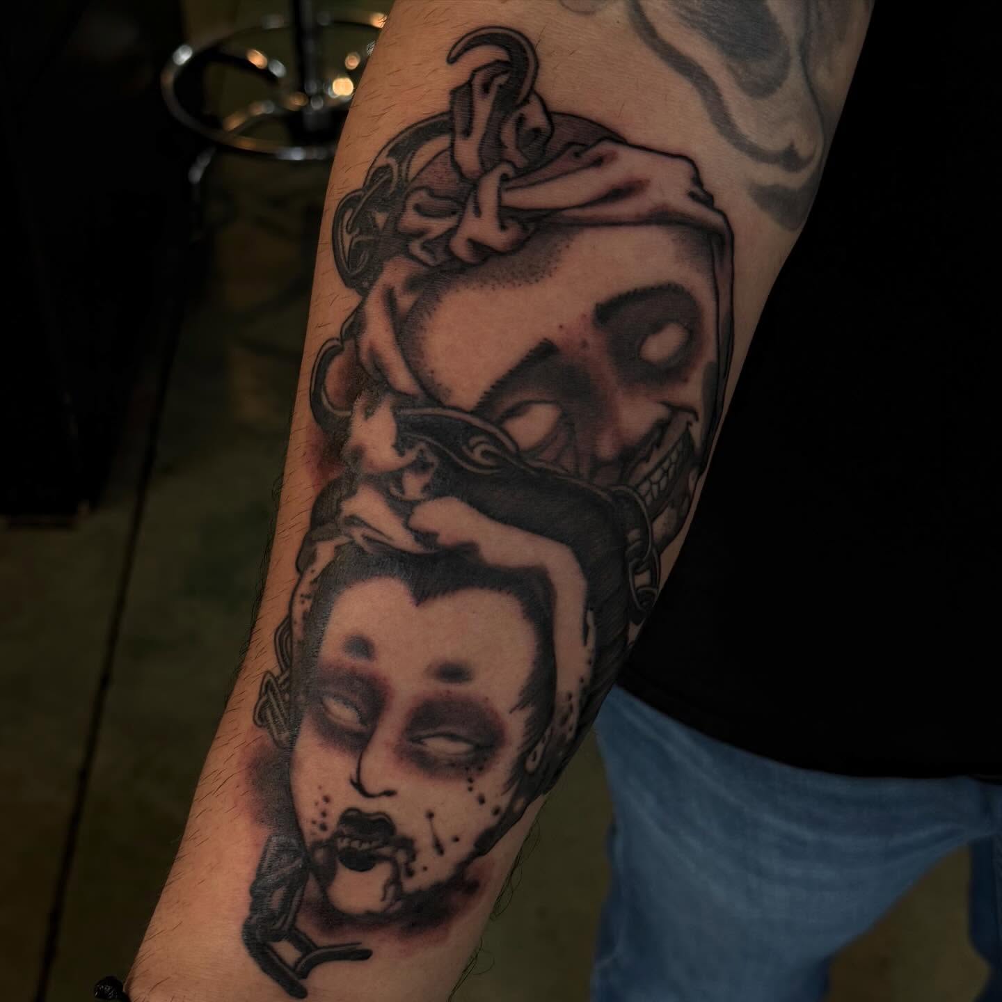 Tattoo by @jimmy_the_saintt — dark_realism