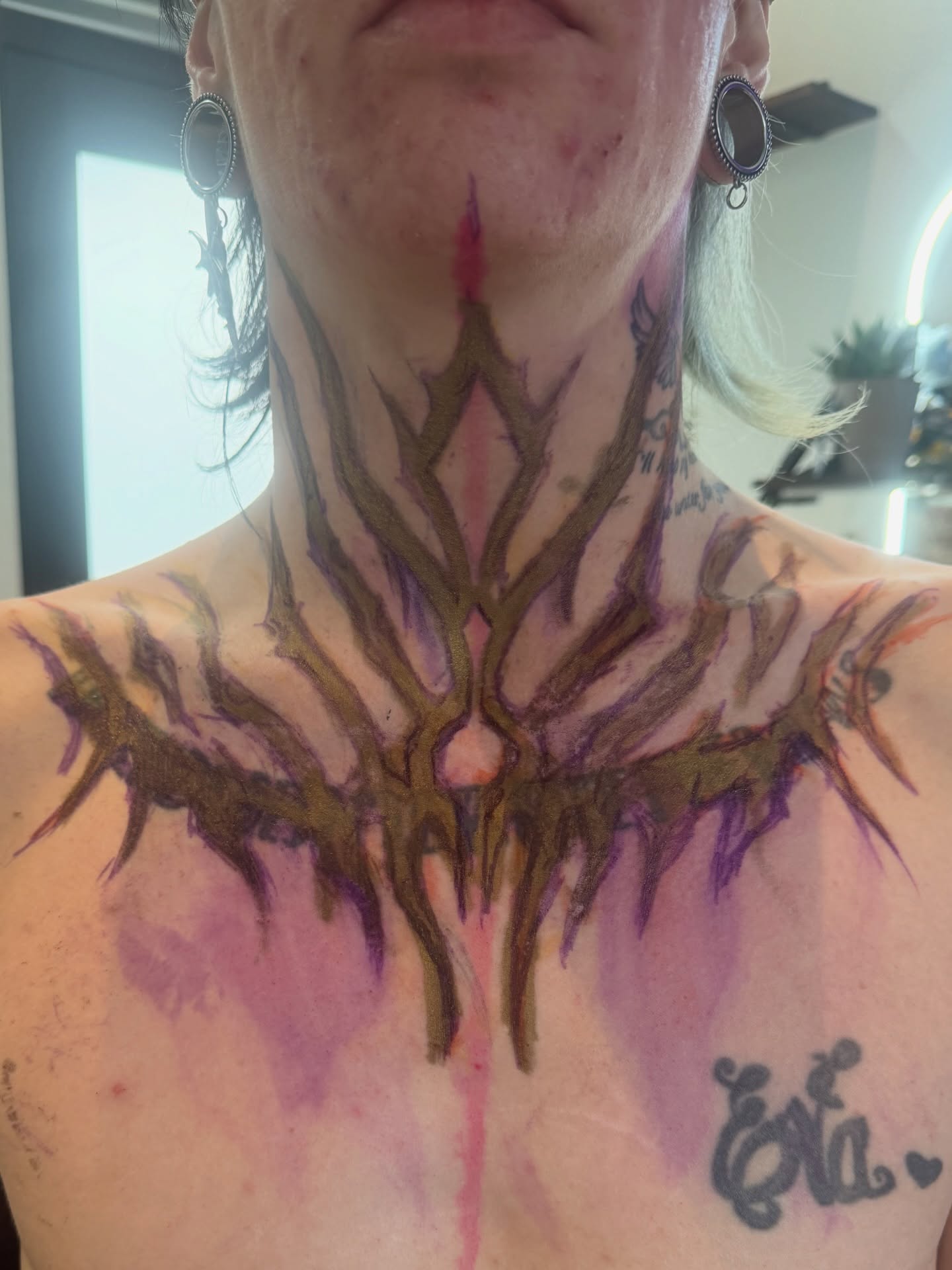 Tattoo by @pikashi_tattoos โ geometric, watercolor