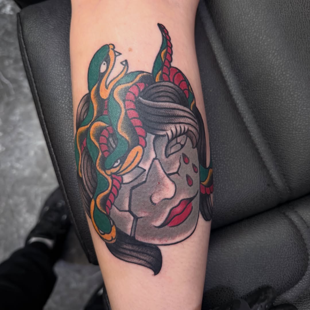 Tattoo by @taintidtats — american_traditional, neo_traditional