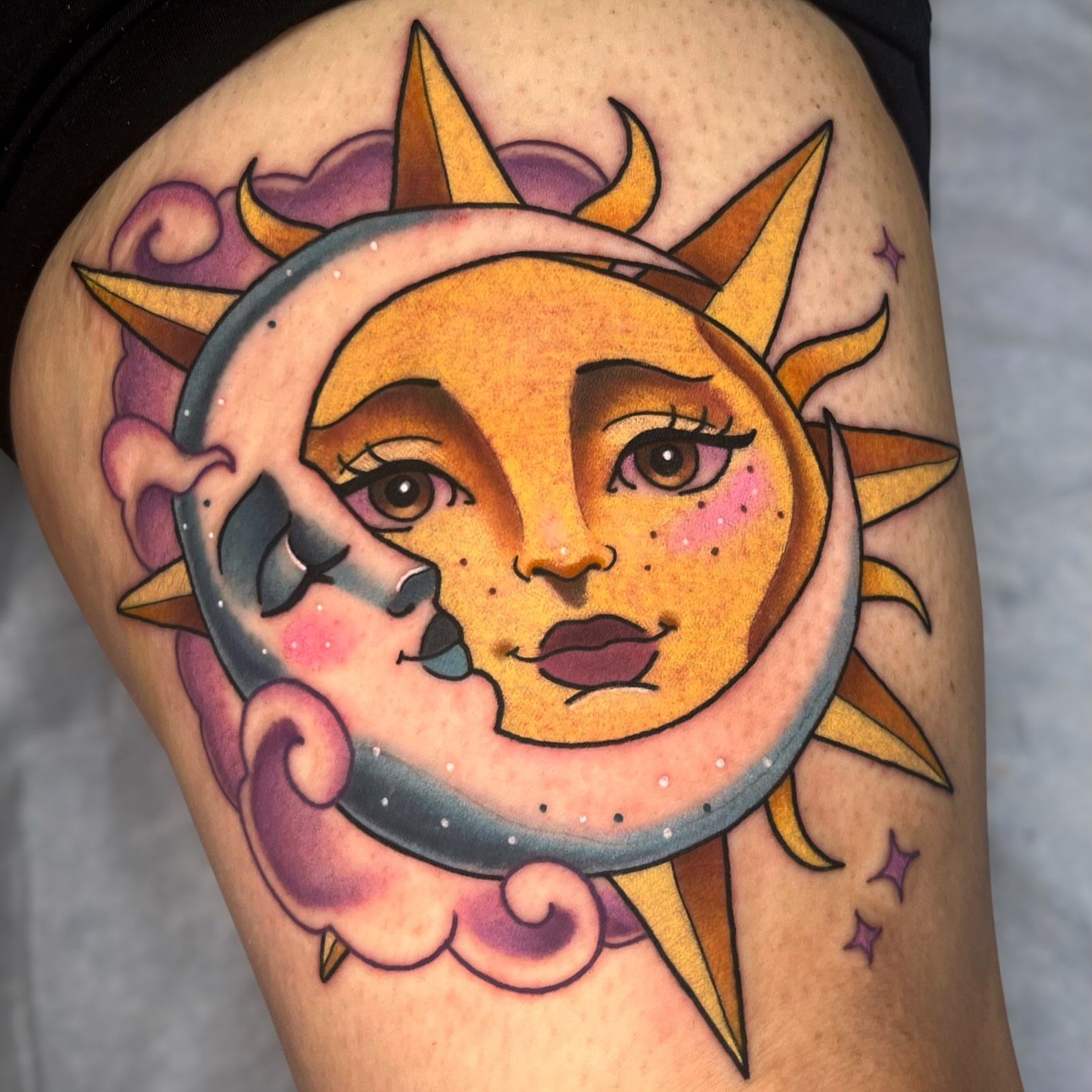 Tattoo by @ickynickki — american_traditional, dotwork
