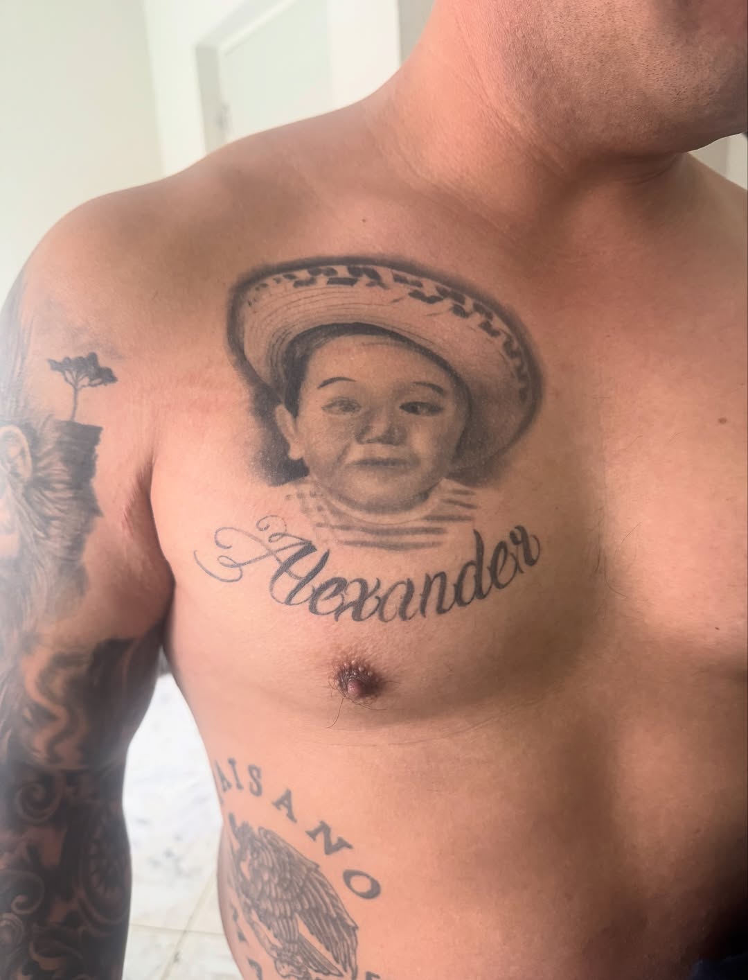 Tattoo by @alv13ink โ realism, lettering_script
