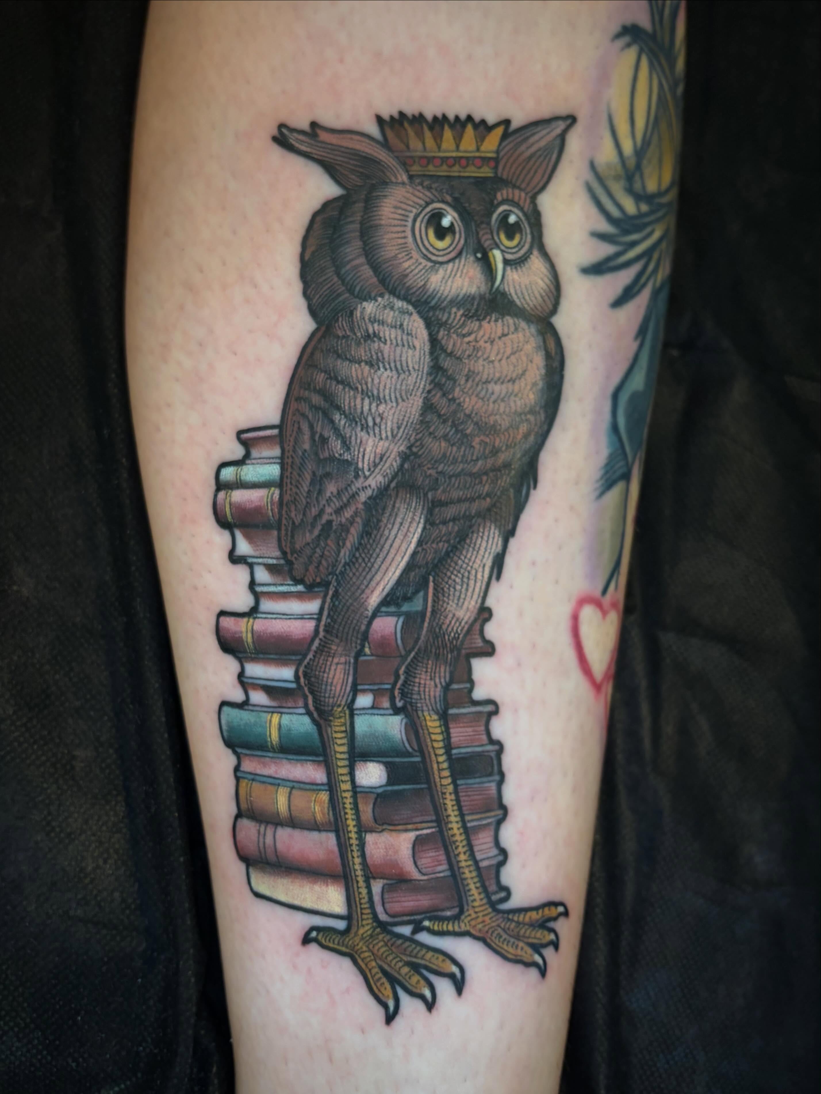 Owl realism tattoo on the forearm by ๐ป๐๐๐ ๐ณ๐๐๐๐๐๐ ๐๐๐