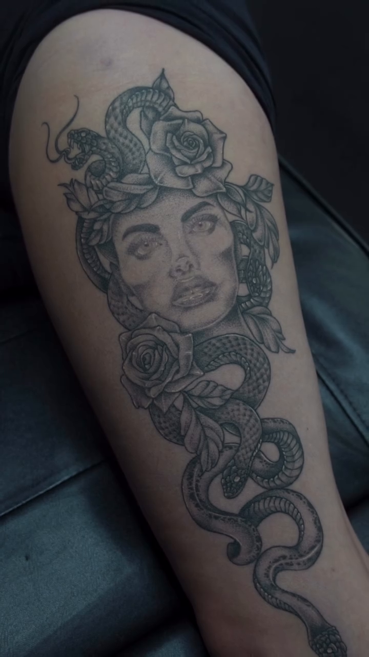 Tattoo by @no_caps_tattoo — realism, black_and_grey