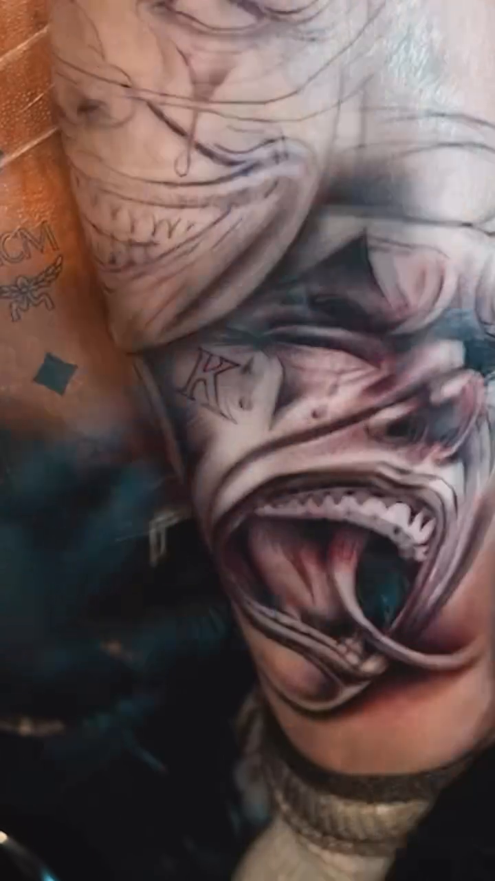 Tattoo by @tat2caps602 โ dark_realism, black_and_grey