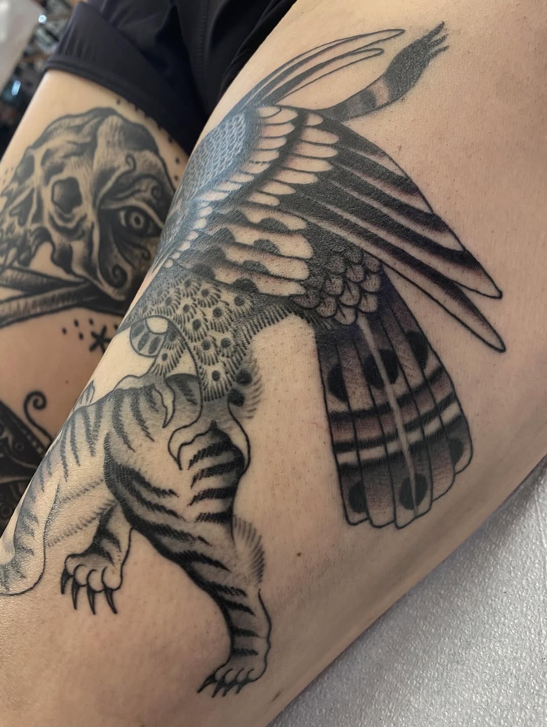 Tattoo by @abbyroseestes — american_traditional, black_and_grey