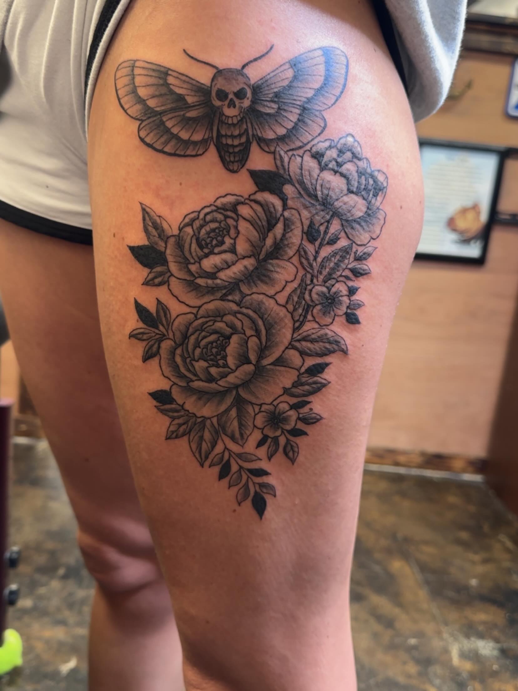Tattoo by @gaboyzink — black_and_grey, realism
