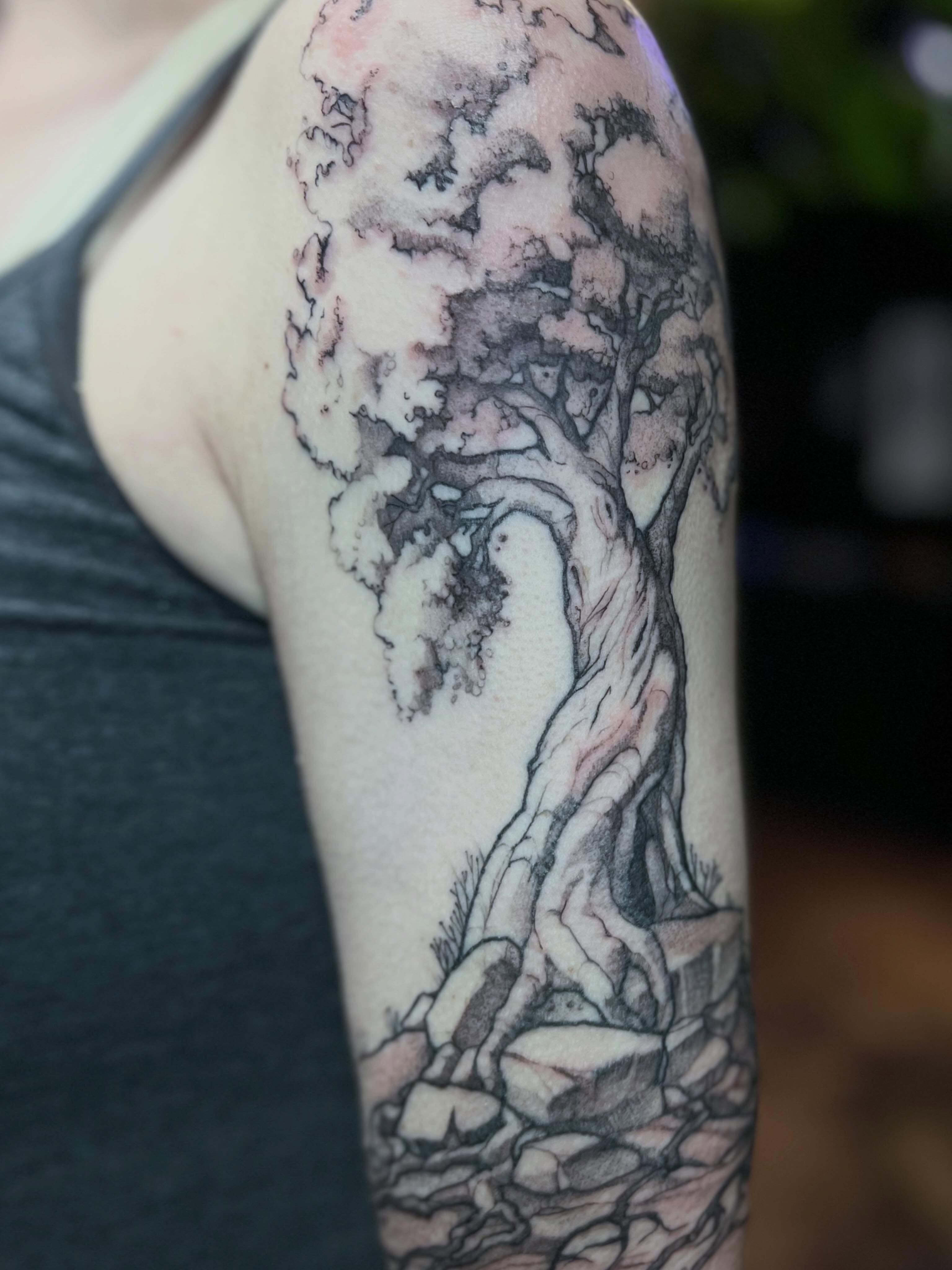 Tattoo by @miss_hell_radz — black_and_grey