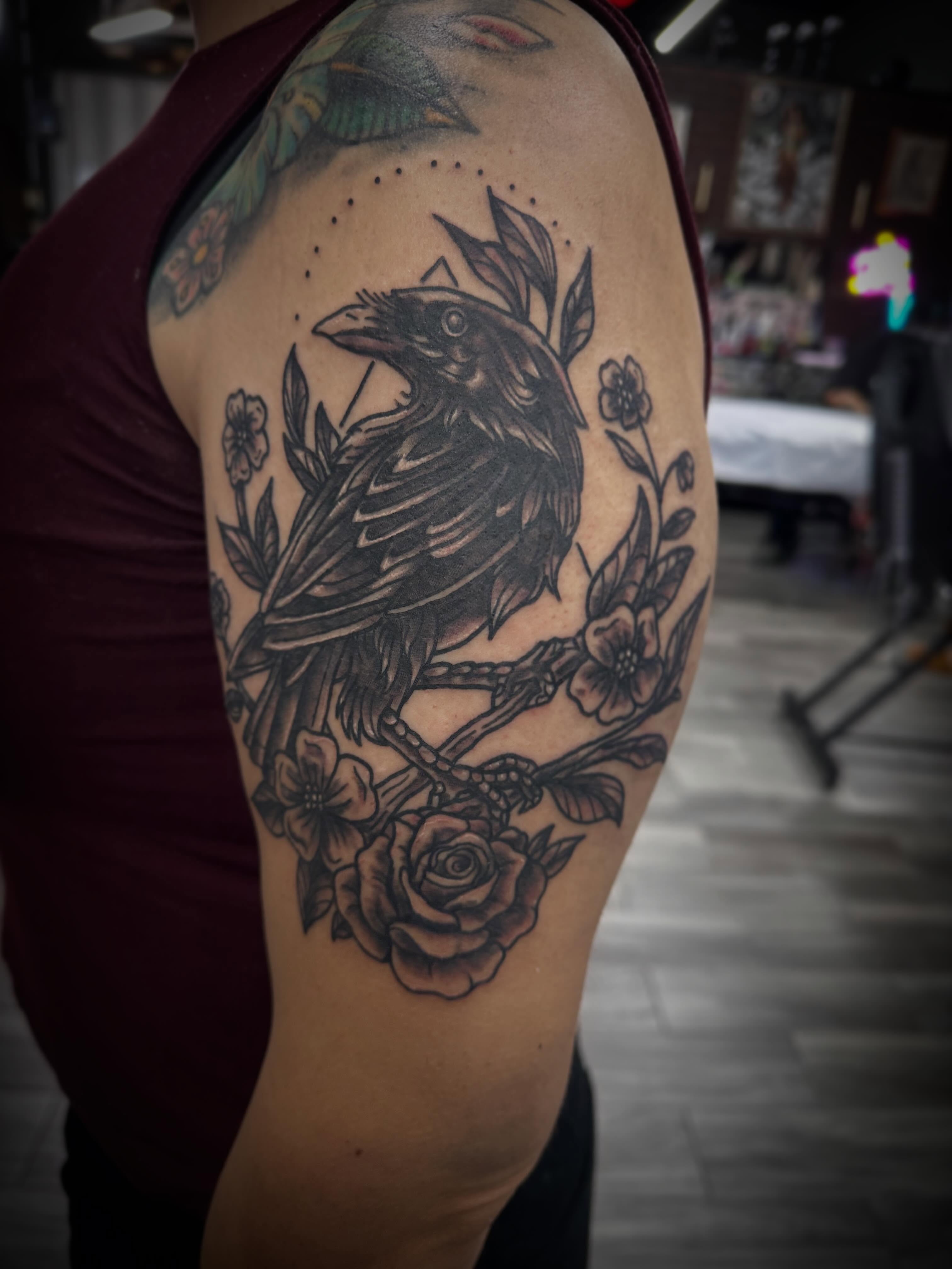 Tattoo by @katarcana β black_and_grey