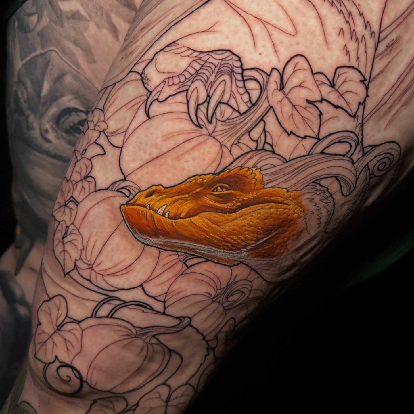 Alligator realism tattoo on the forearm by Breah Beshore Kirk