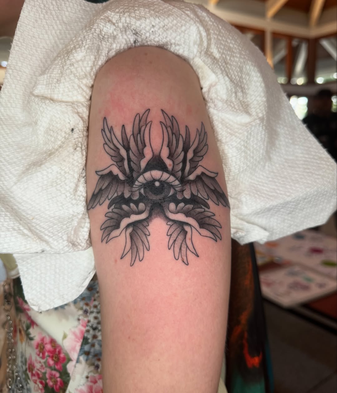 Tattoo by @shoppertattoo — black_and_grey