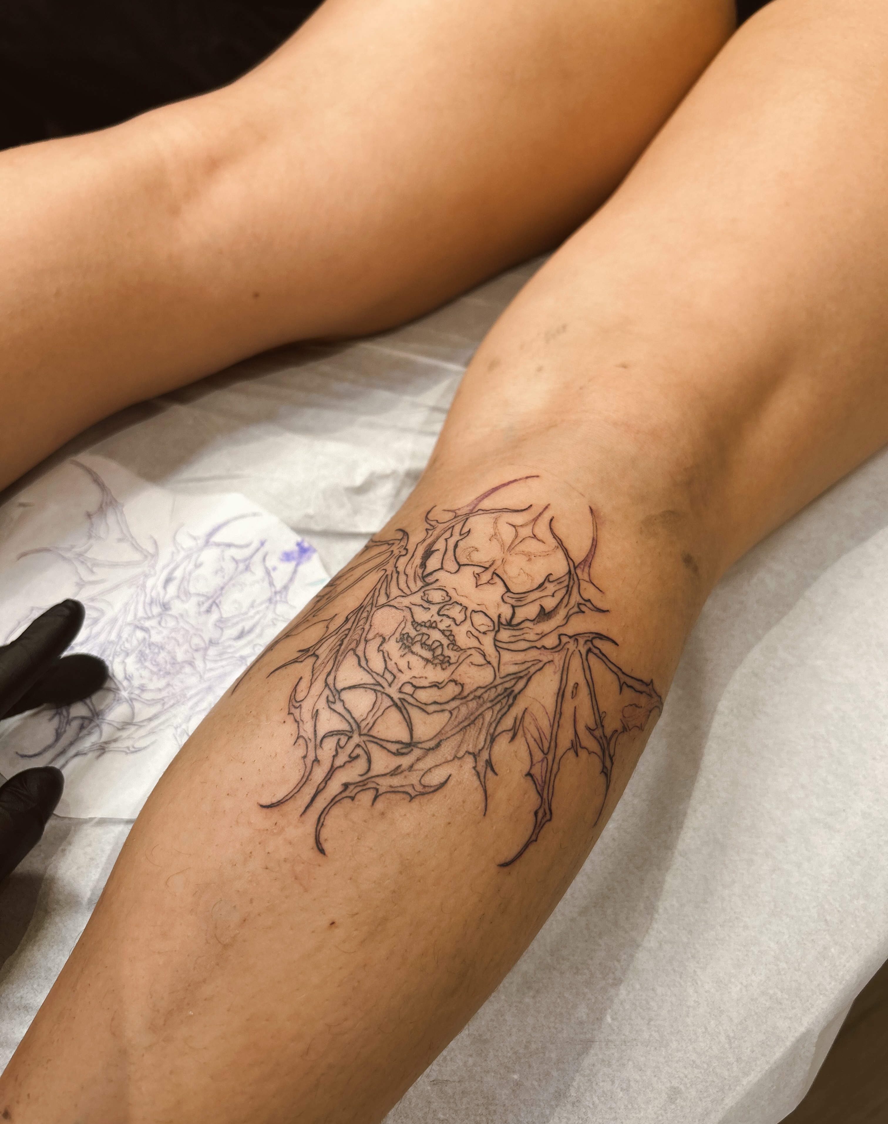 Tattoo by @tatuadoratallissa — black_and_grey, dark_realism