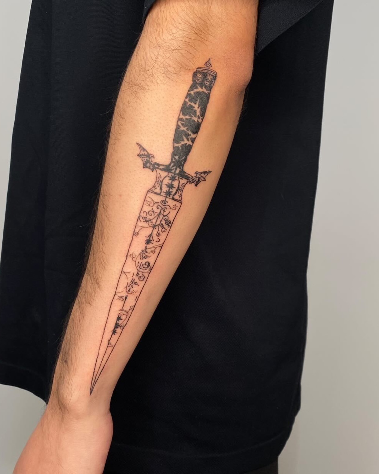 Tattoo by @spitfiregorltattoos — black_and_grey