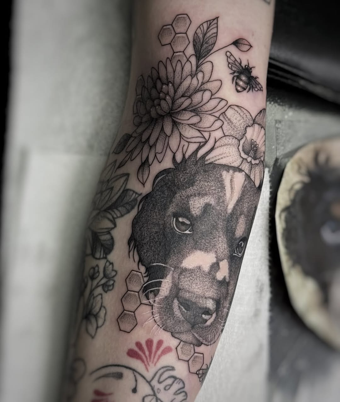 Tattoo by @joanadianetattoos β realism, dotwork