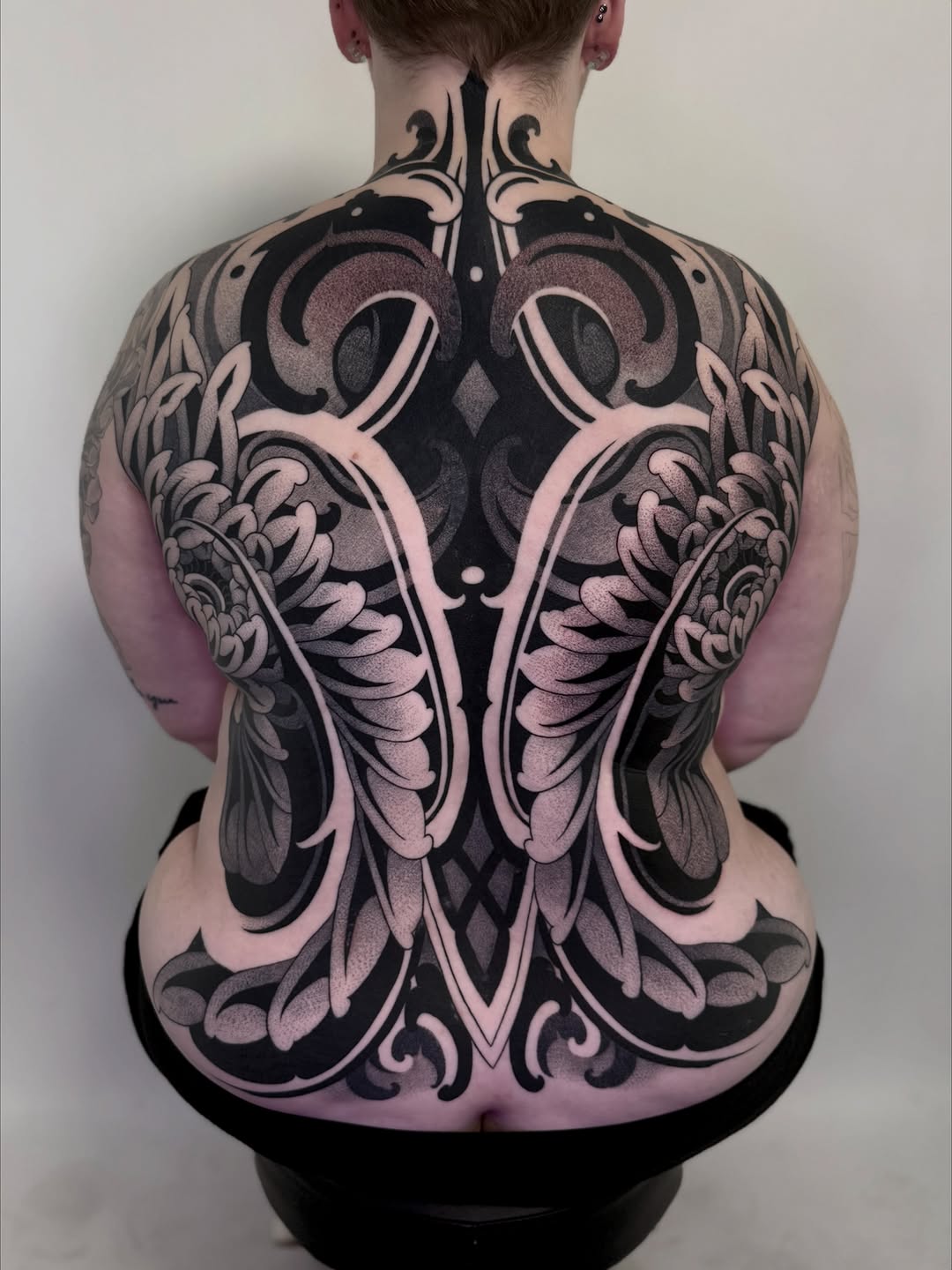 Tattoo by @zachdonn — blackwork, ornamental