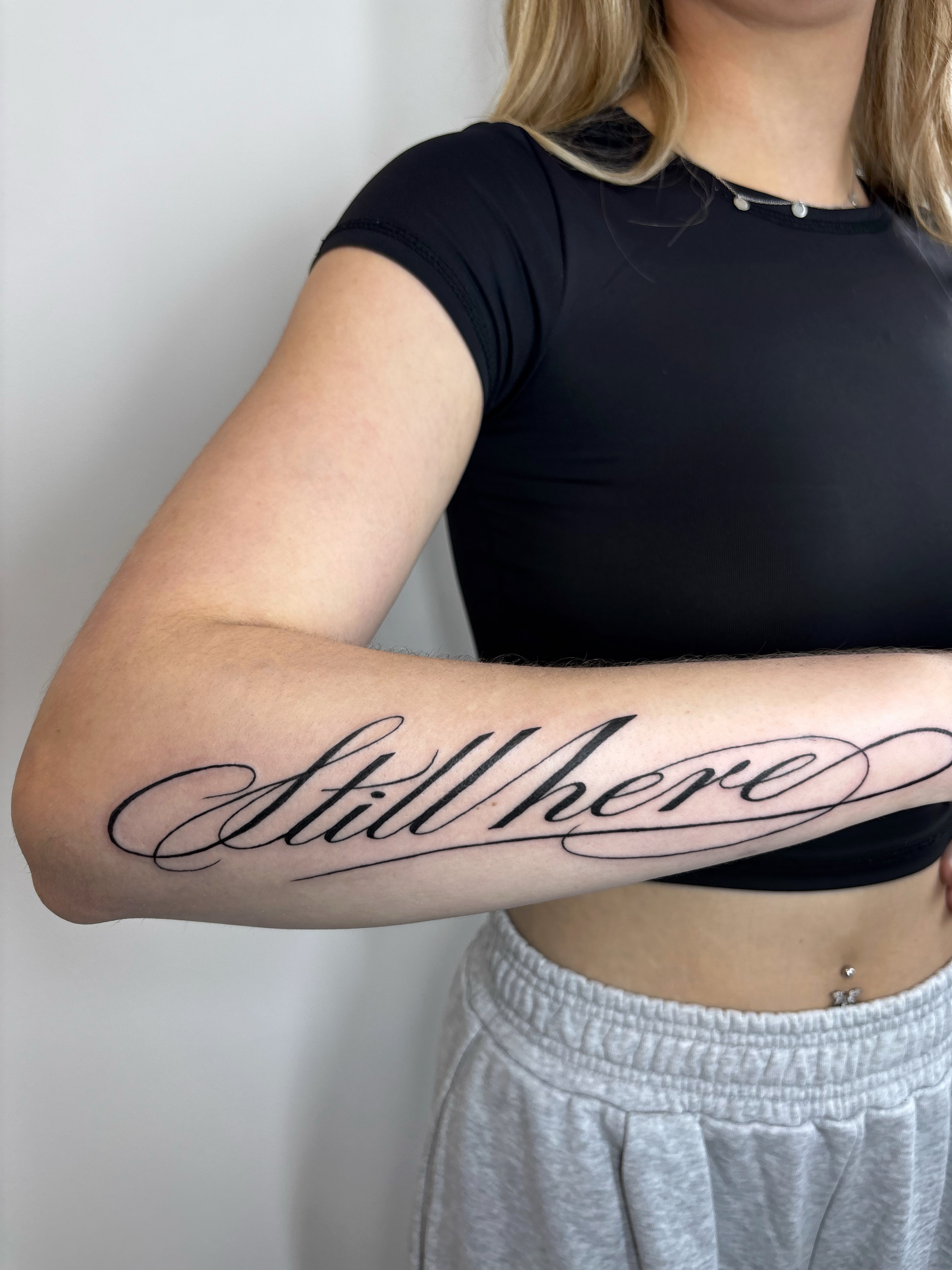 Tattoo by @skam_tattoo — lettering_script
