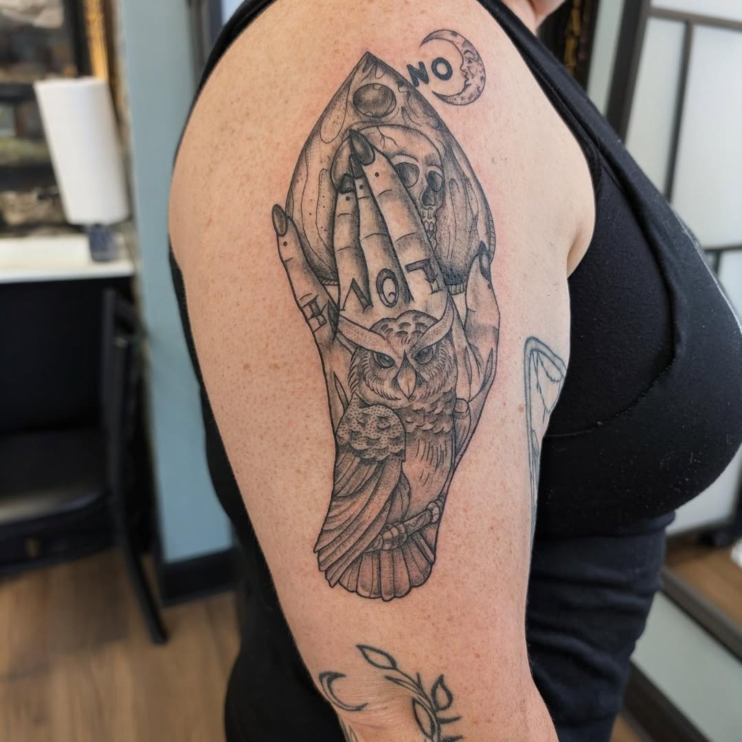 Tattoo by @voodoo_dollface_tattoo — black_and_grey, realism