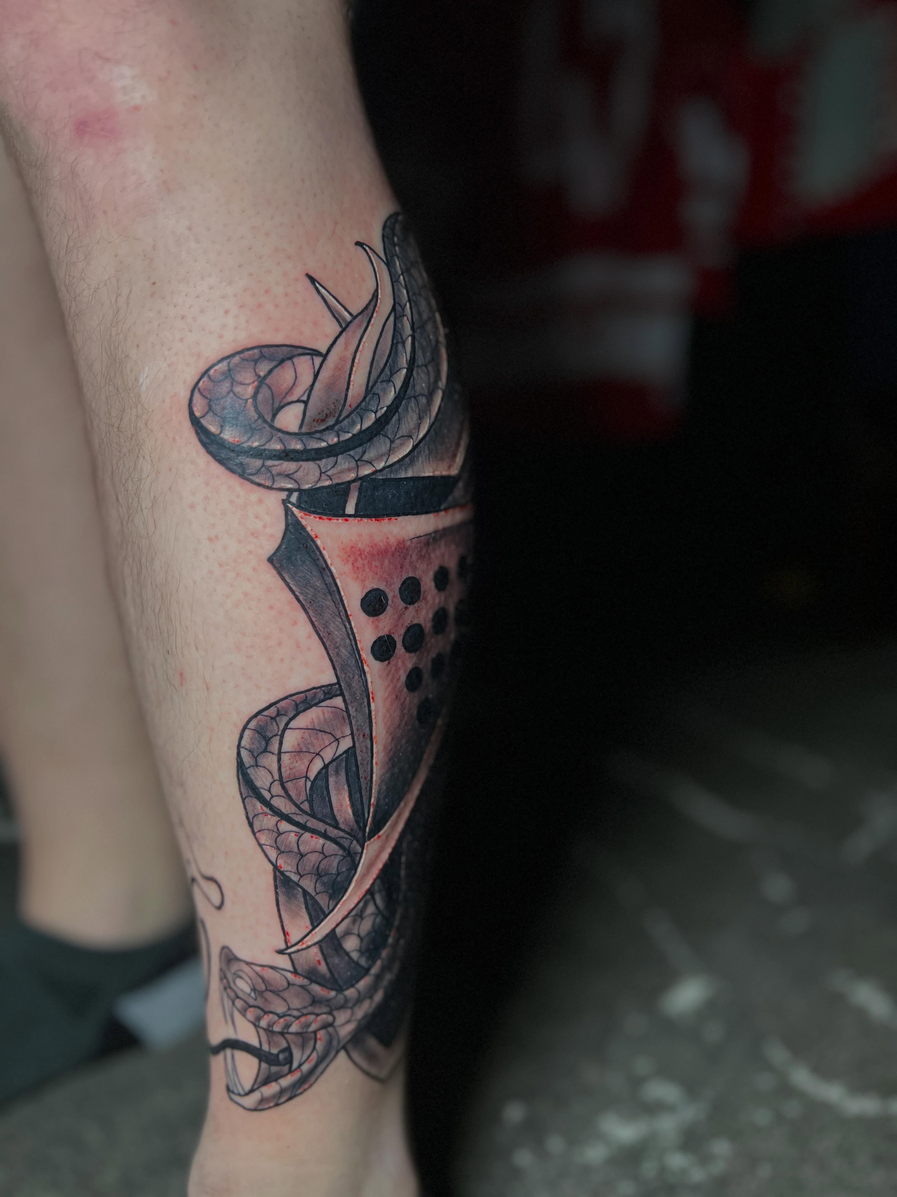 Tattoo by @artdoctortattoo — dotwork, geometric