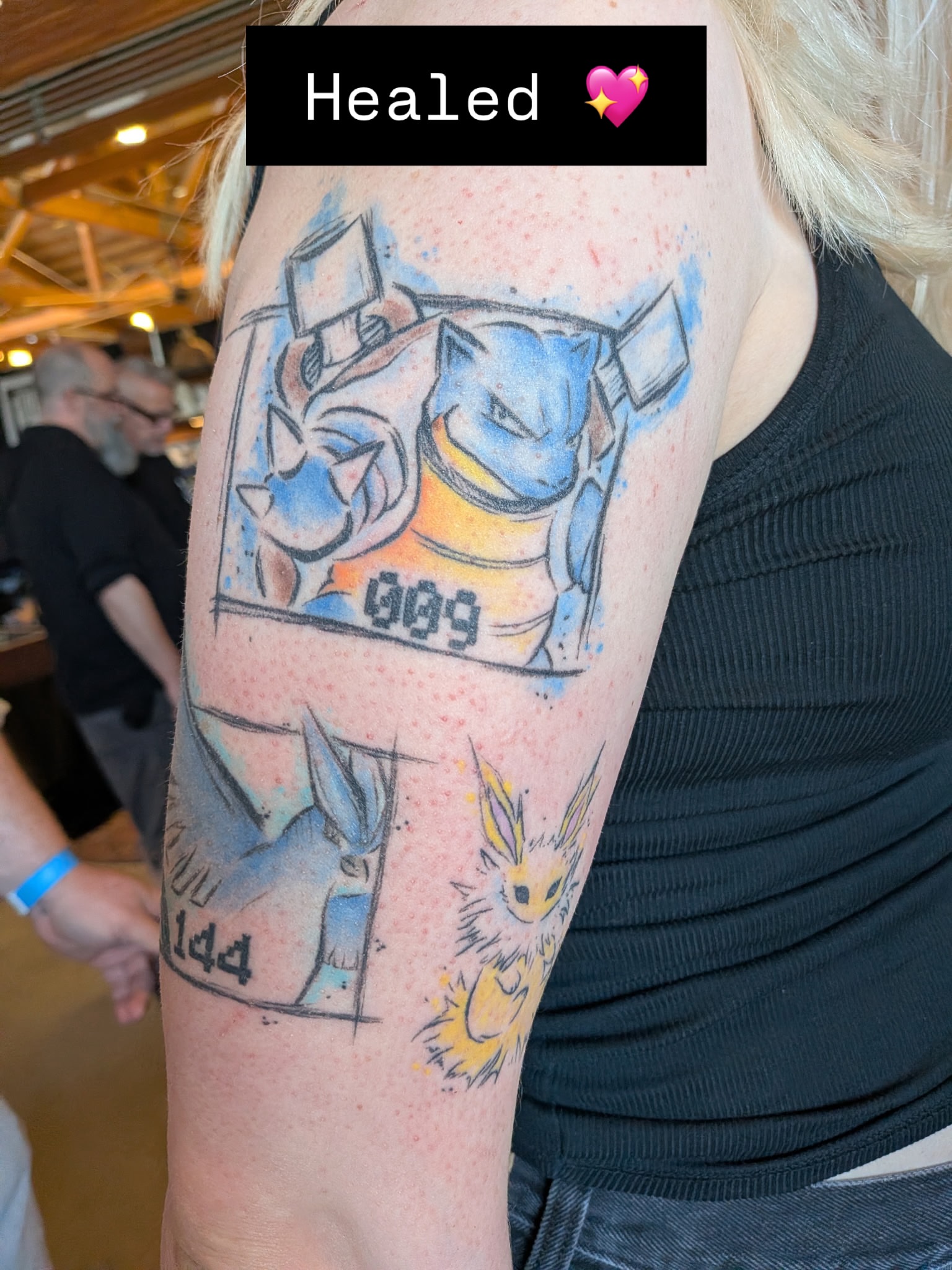 Tattoo by @nekomontattoo โ watercolor, anime