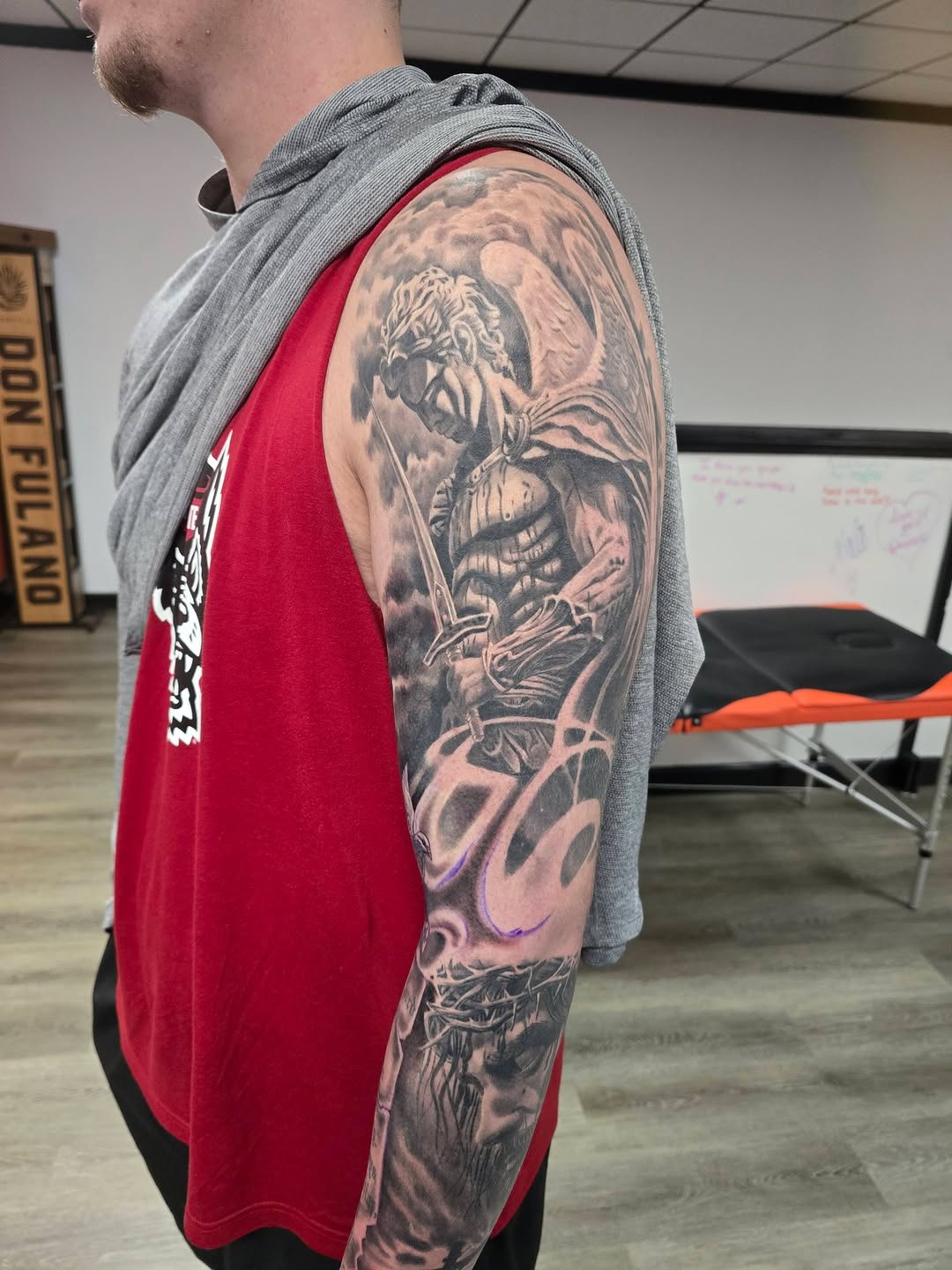 Tattoo by @karmakazeturtle — realism, black_and_grey
