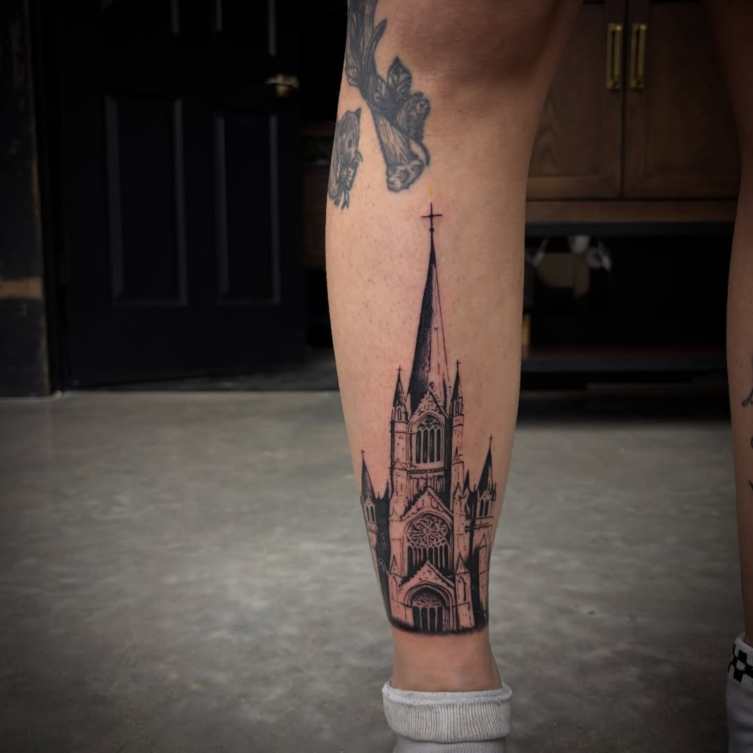Tattoo by @moogietats — black_and_grey