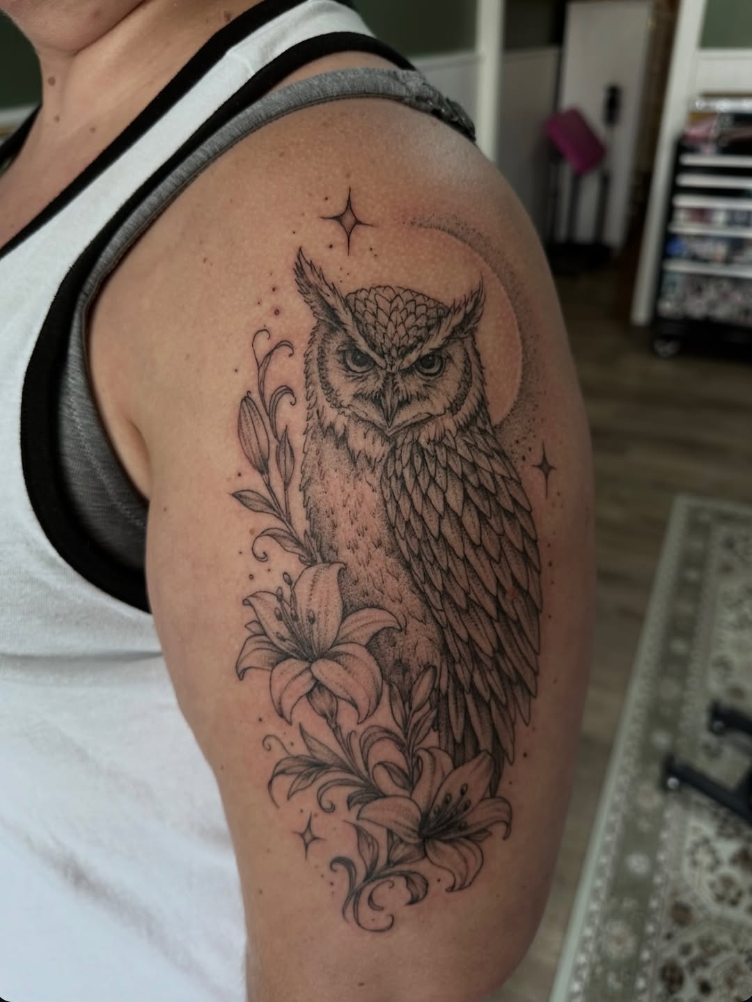 Tattoo by @lex_tatt — realism, black_and_grey