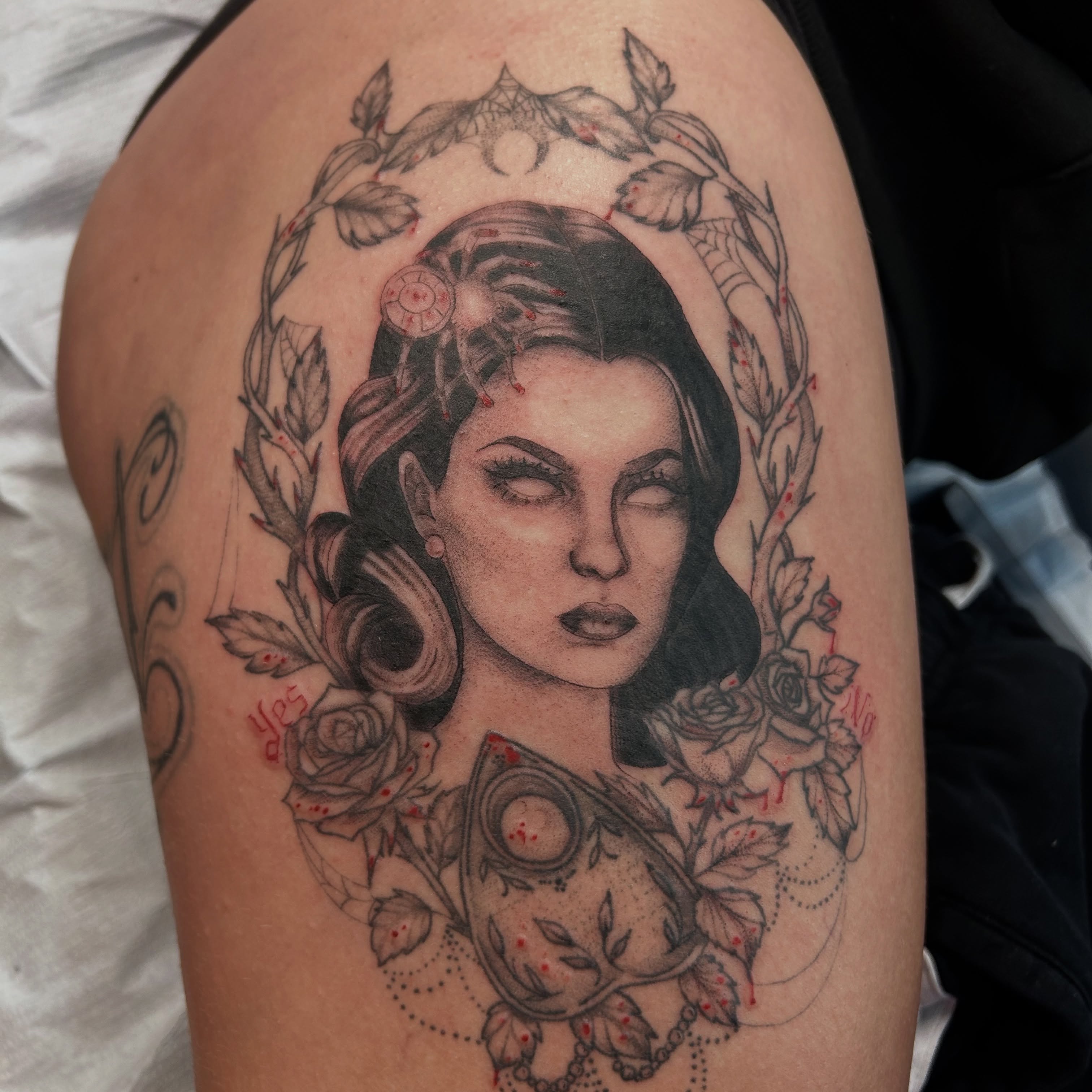 Tattoo by @nomadic.designs β black_and_grey, realism
