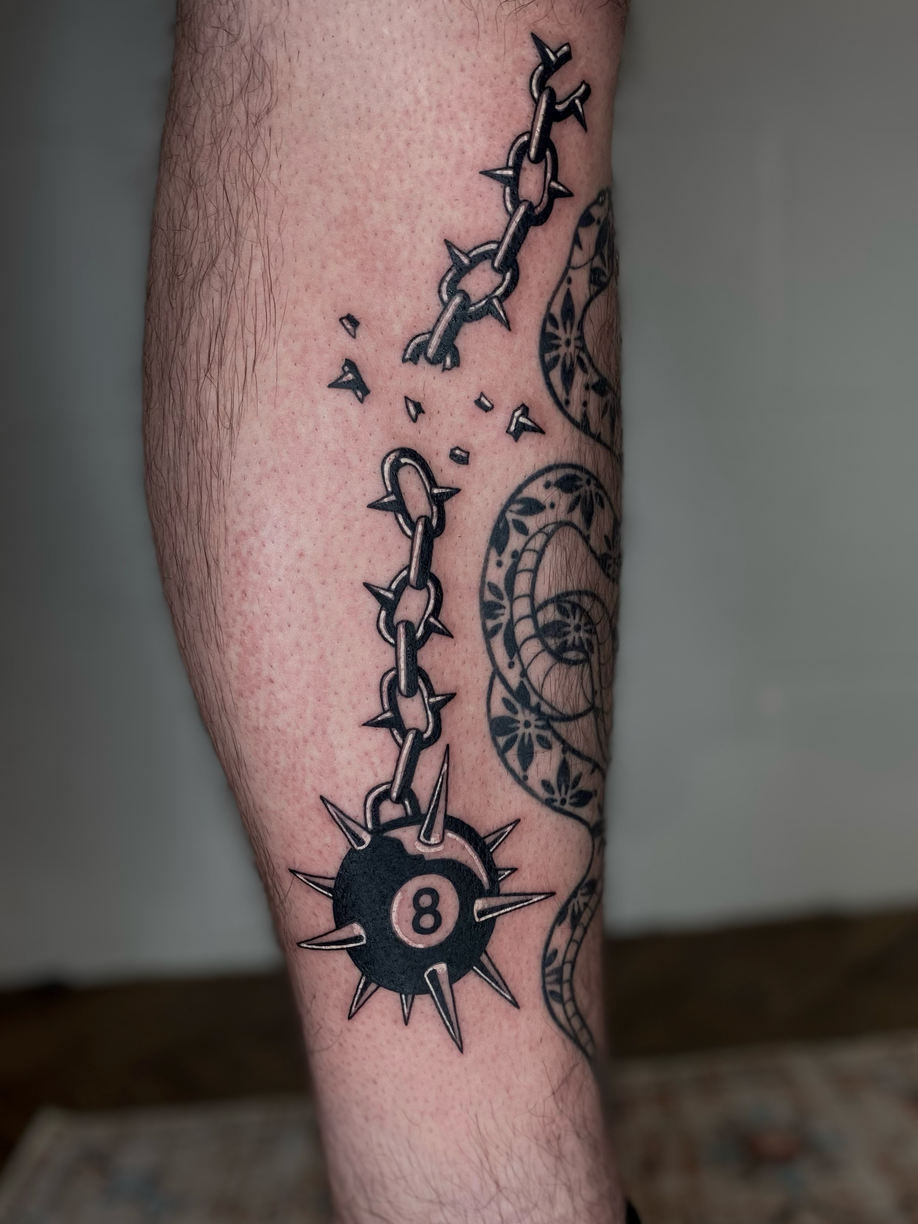 Tattoo by @tatemarthatattoo — black_and_grey