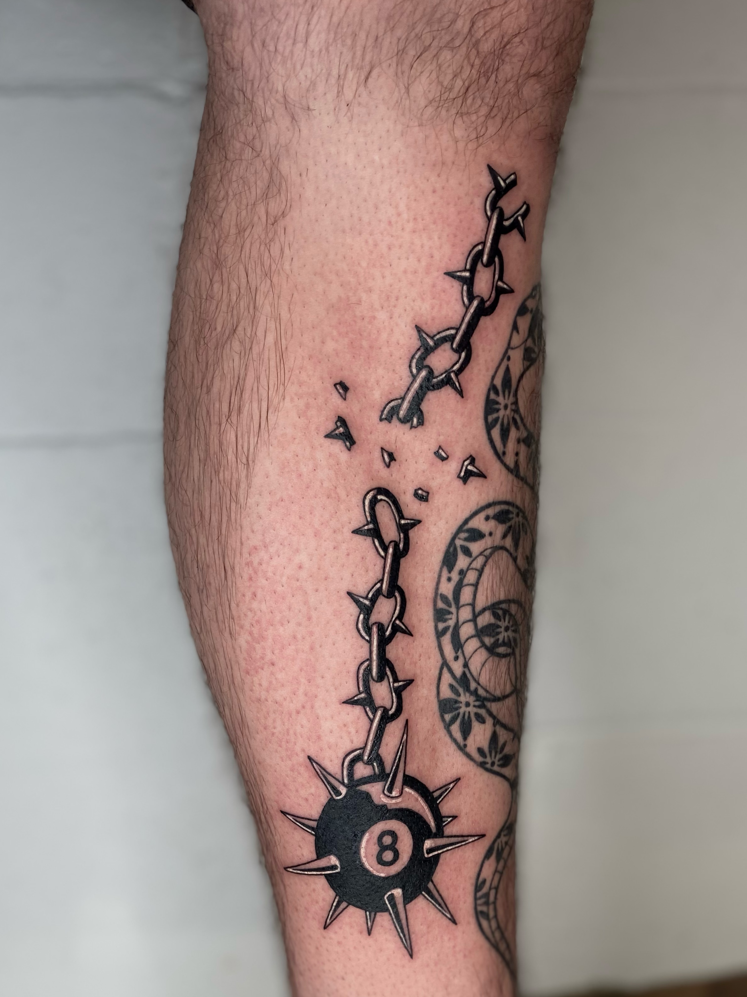 Tattoo by @tatemarthatattoo — black_and_grey