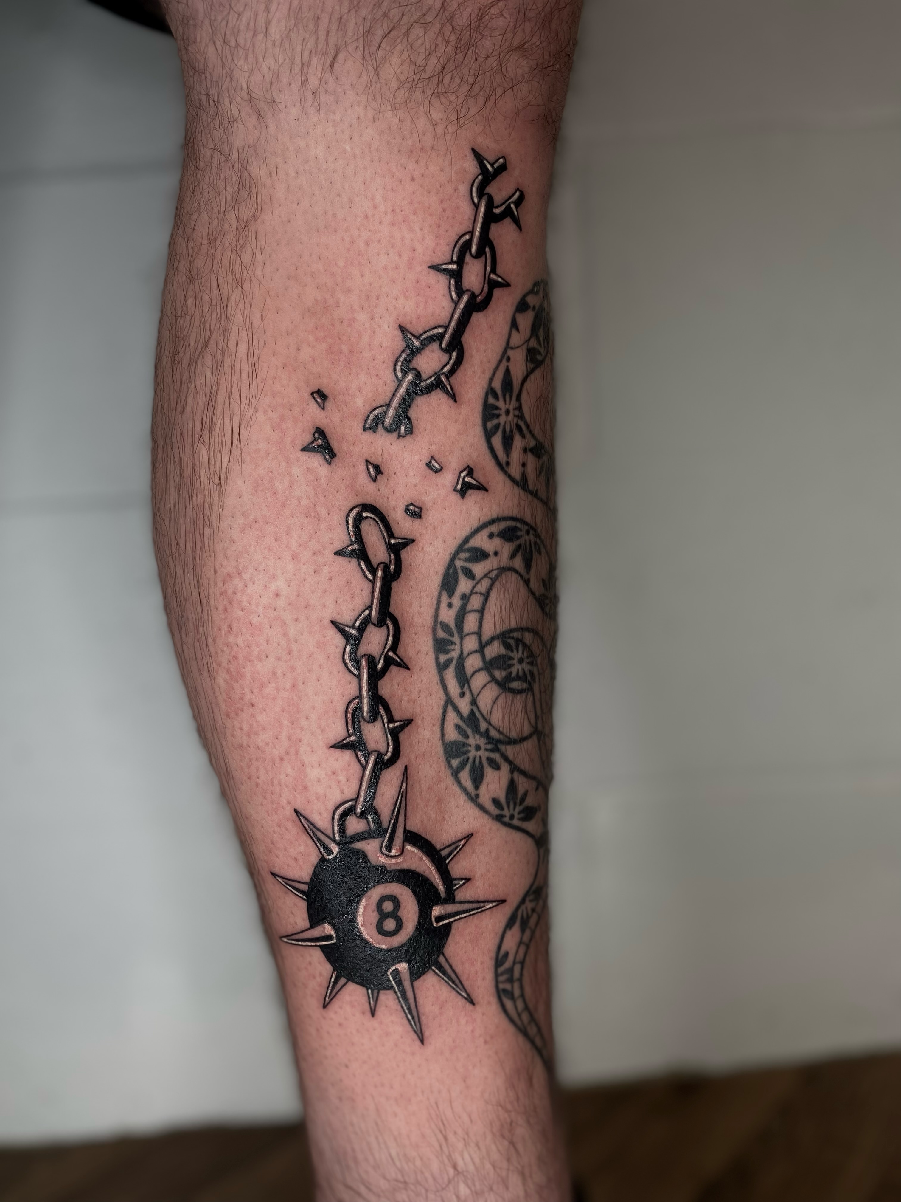Tattoo by @tatemarthatattoo — black_and_grey