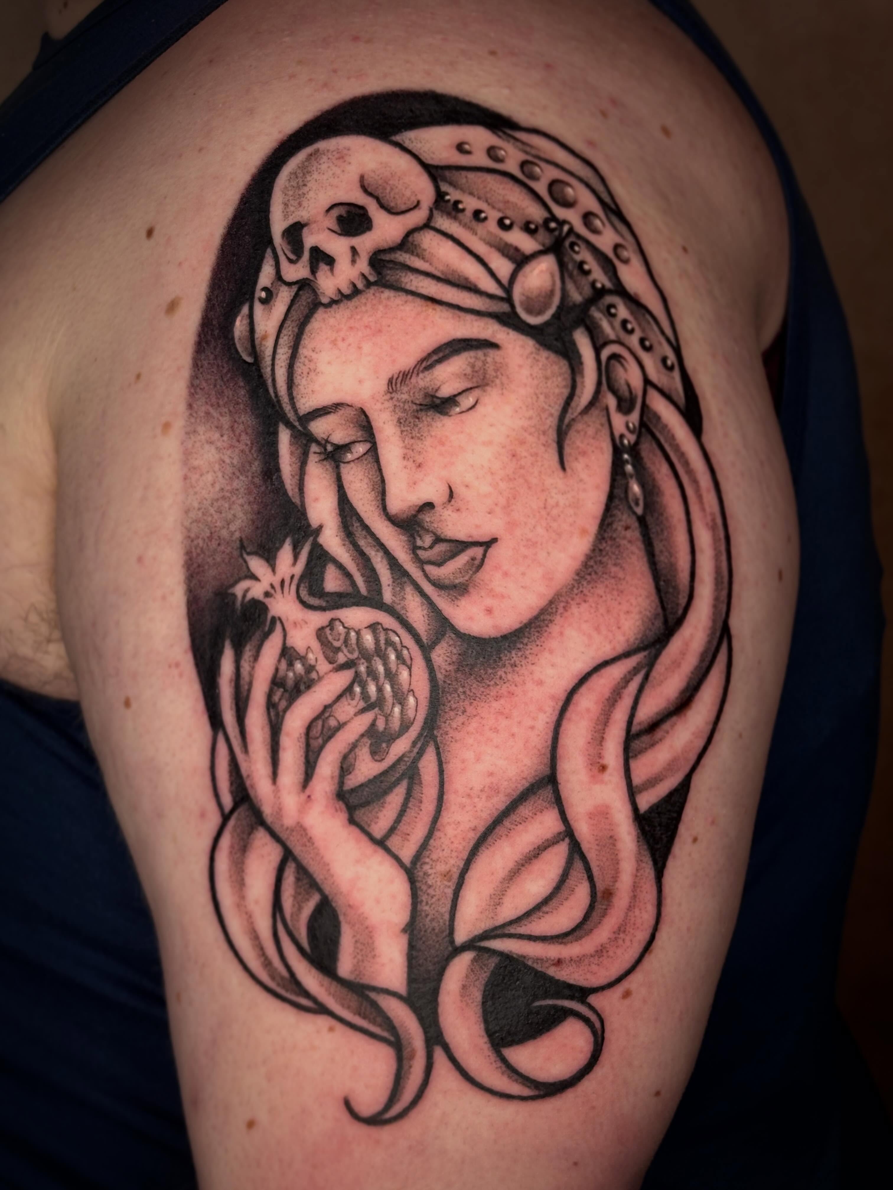 Tattoo by @daffstattoos_ — black_and_grey, realism