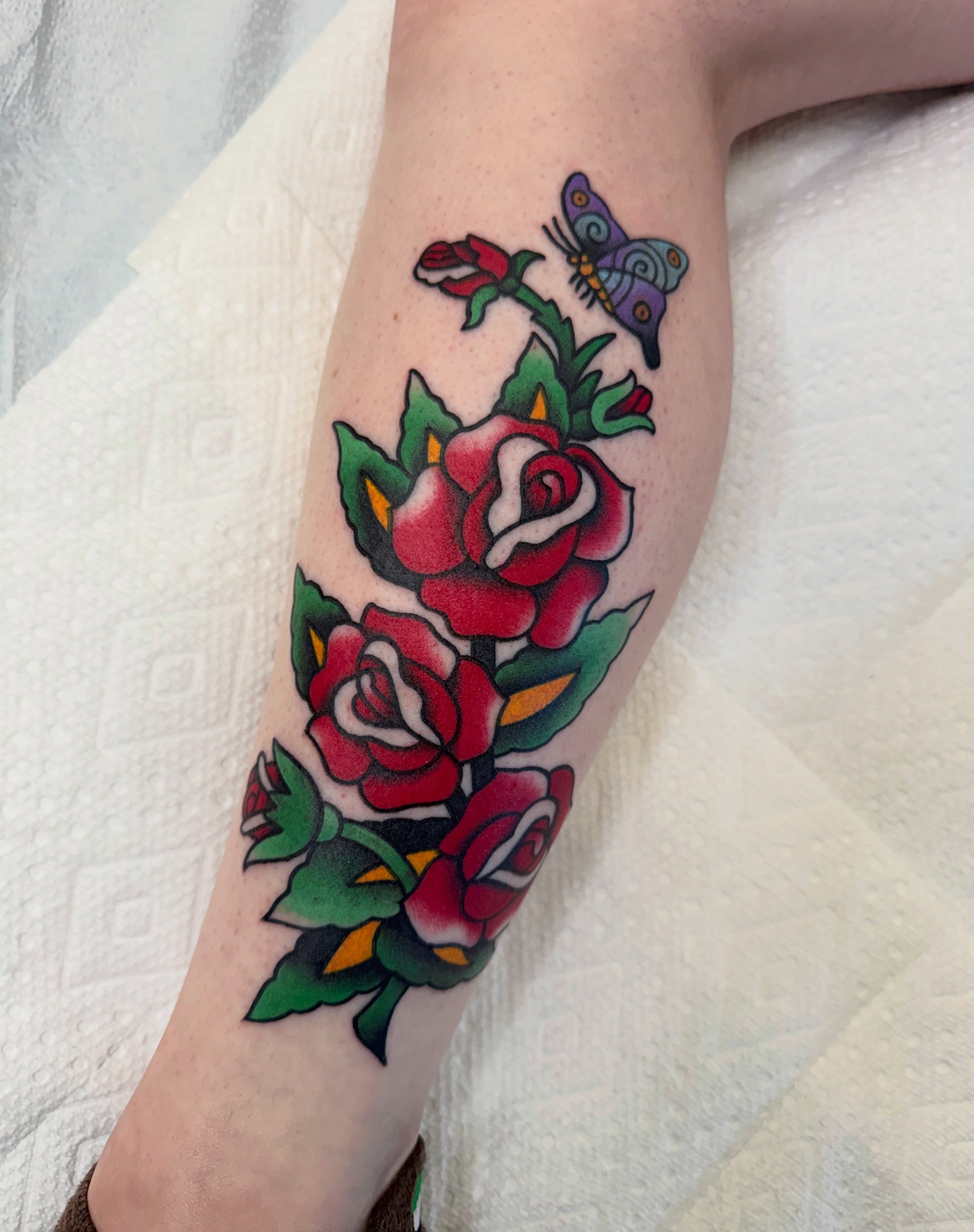Tattoo by @rarespider — american_traditional