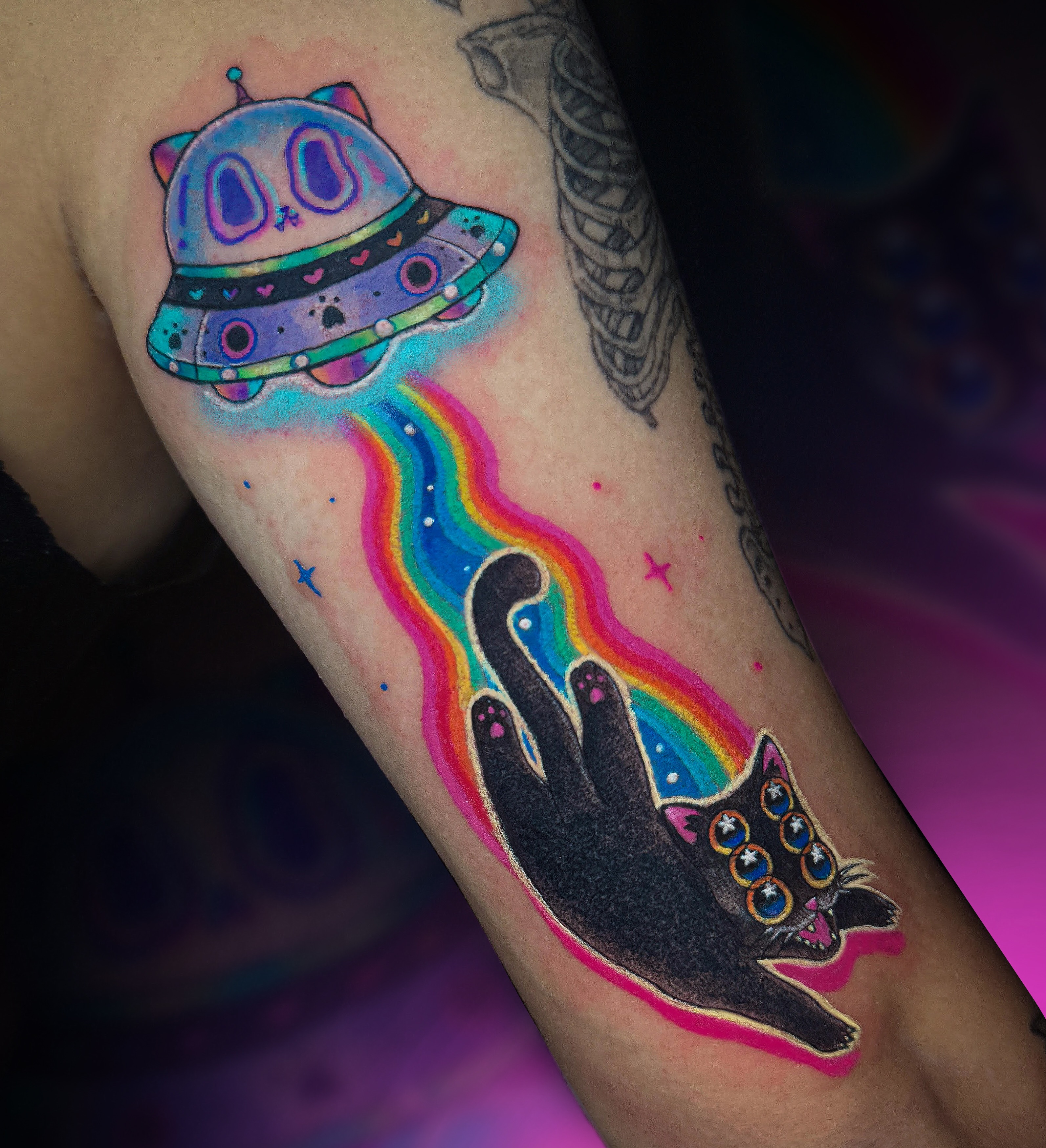 Tattoo by @xamyart — new_school, illustrative