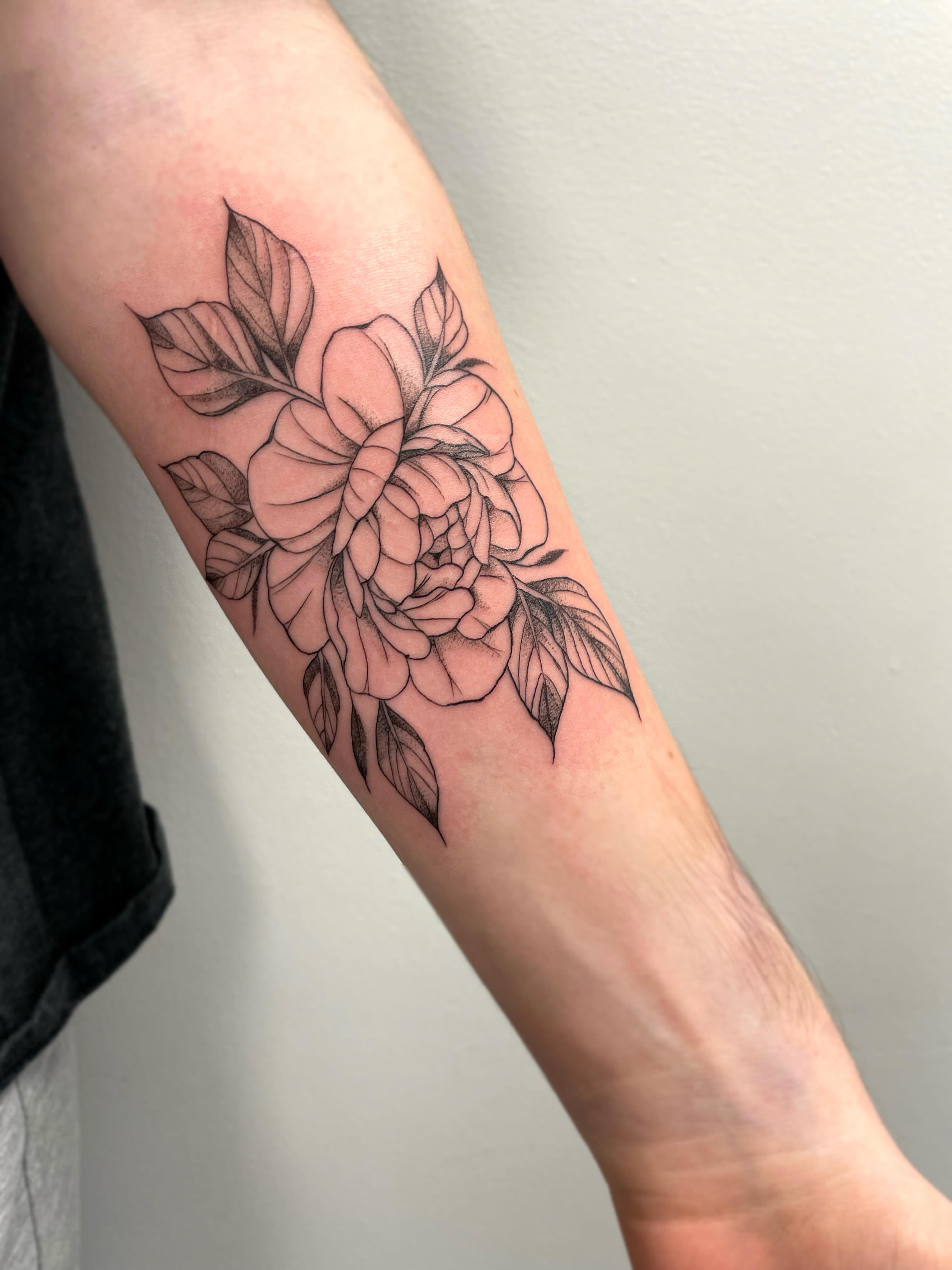 Tattoo by @stephtattoos13 — black_and_grey