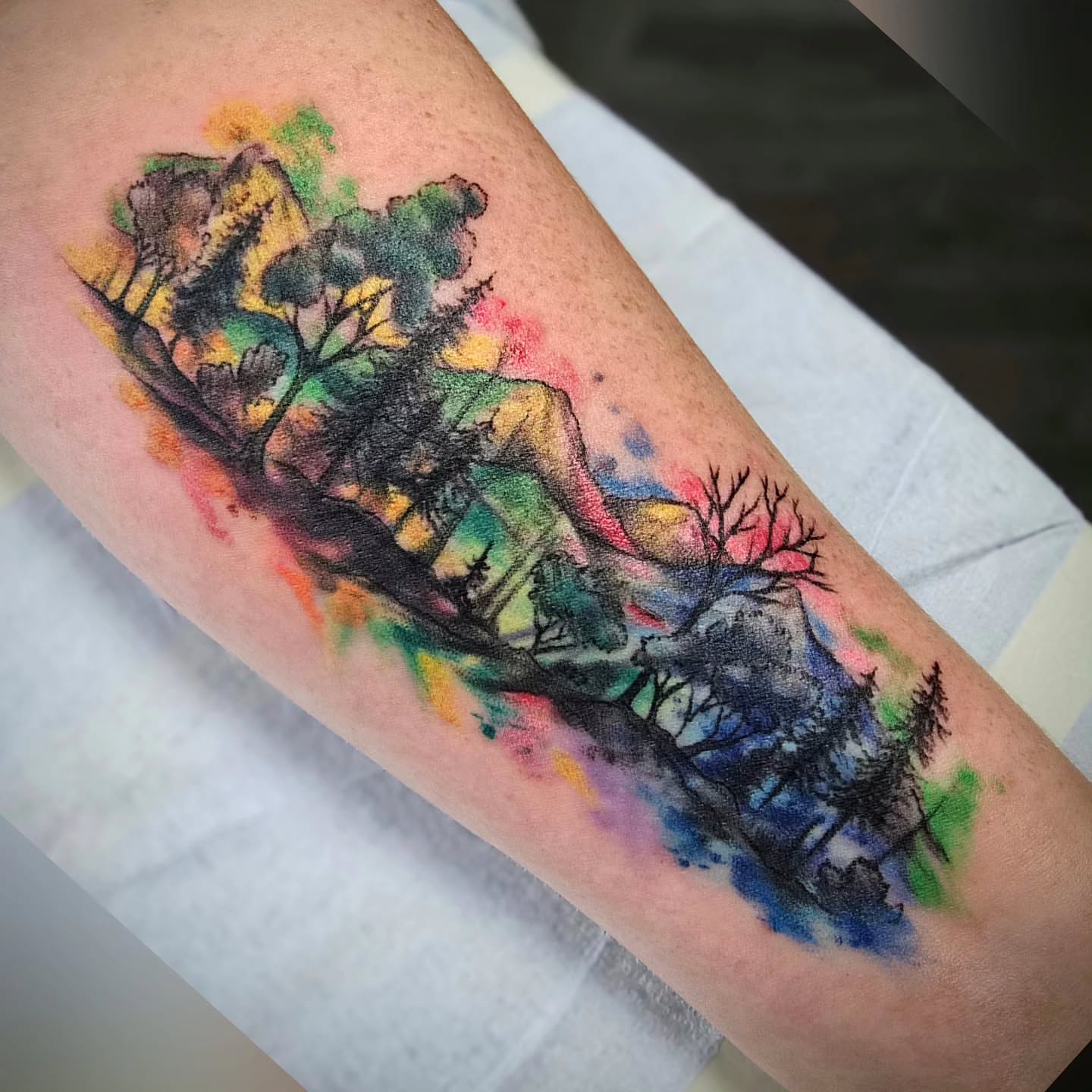 Tattoo by @bonnieseeley — watercolor