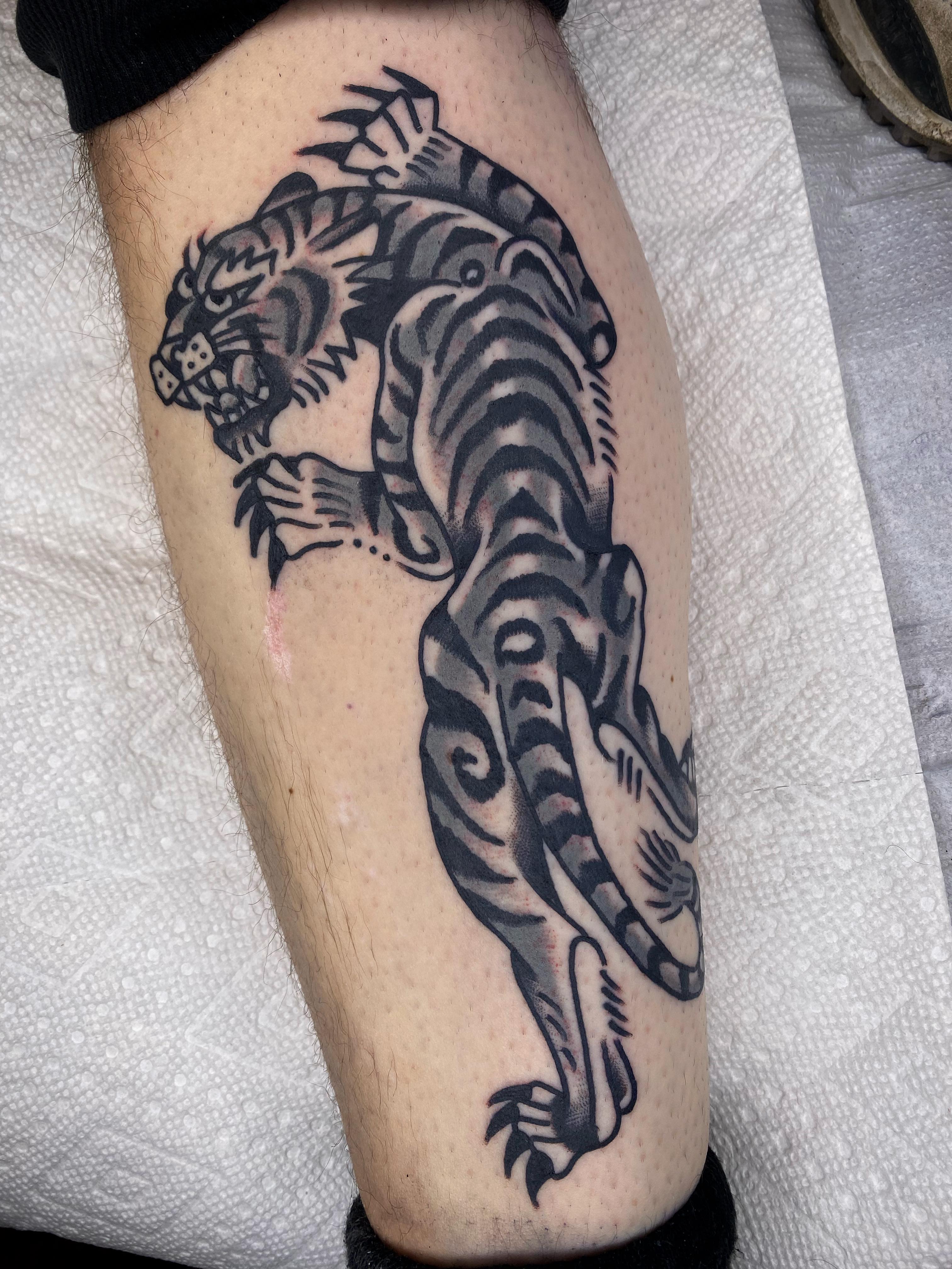 Tattoo by @totota2s — black_and_grey