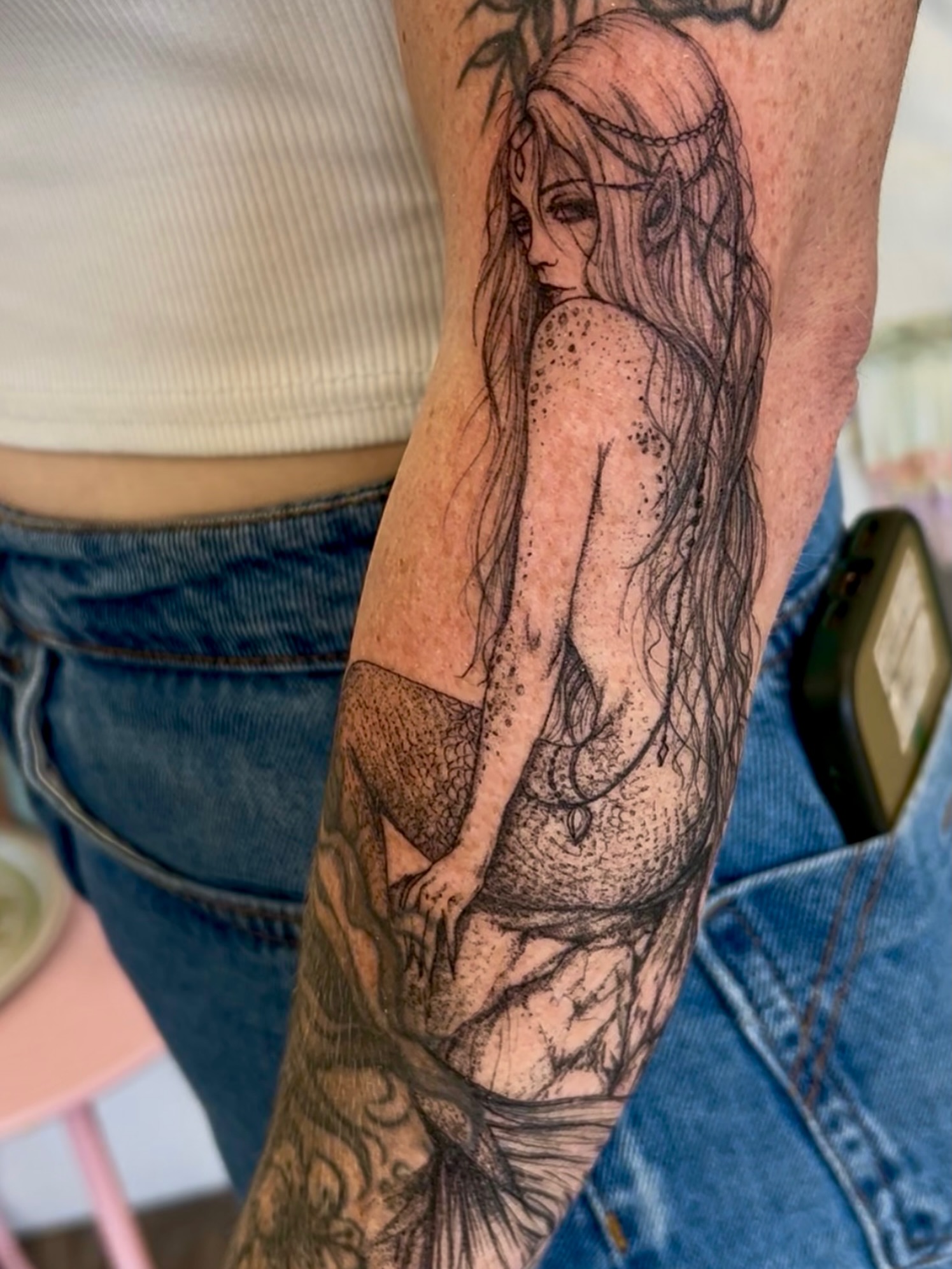 Tattoo by @tattoosbyamandabv โ illustrative, black_and_grey